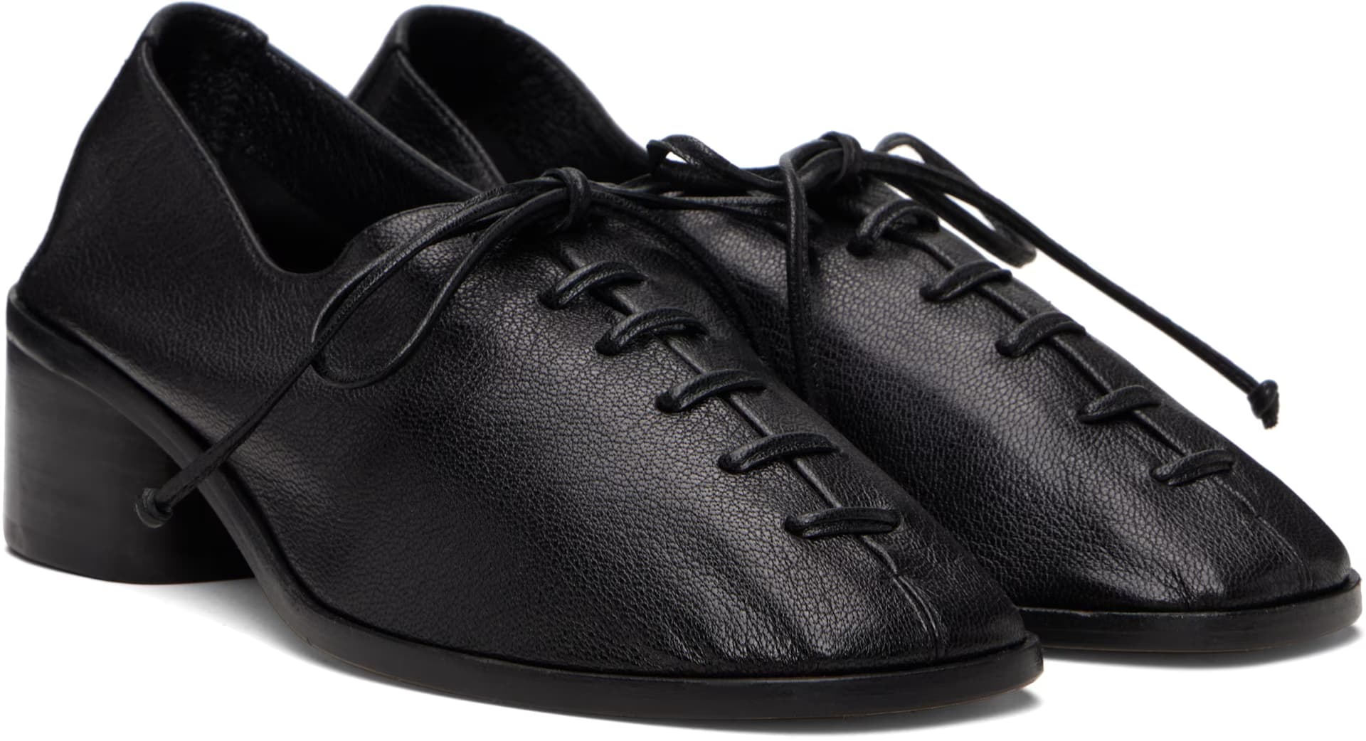 Black Plegada Heels 4