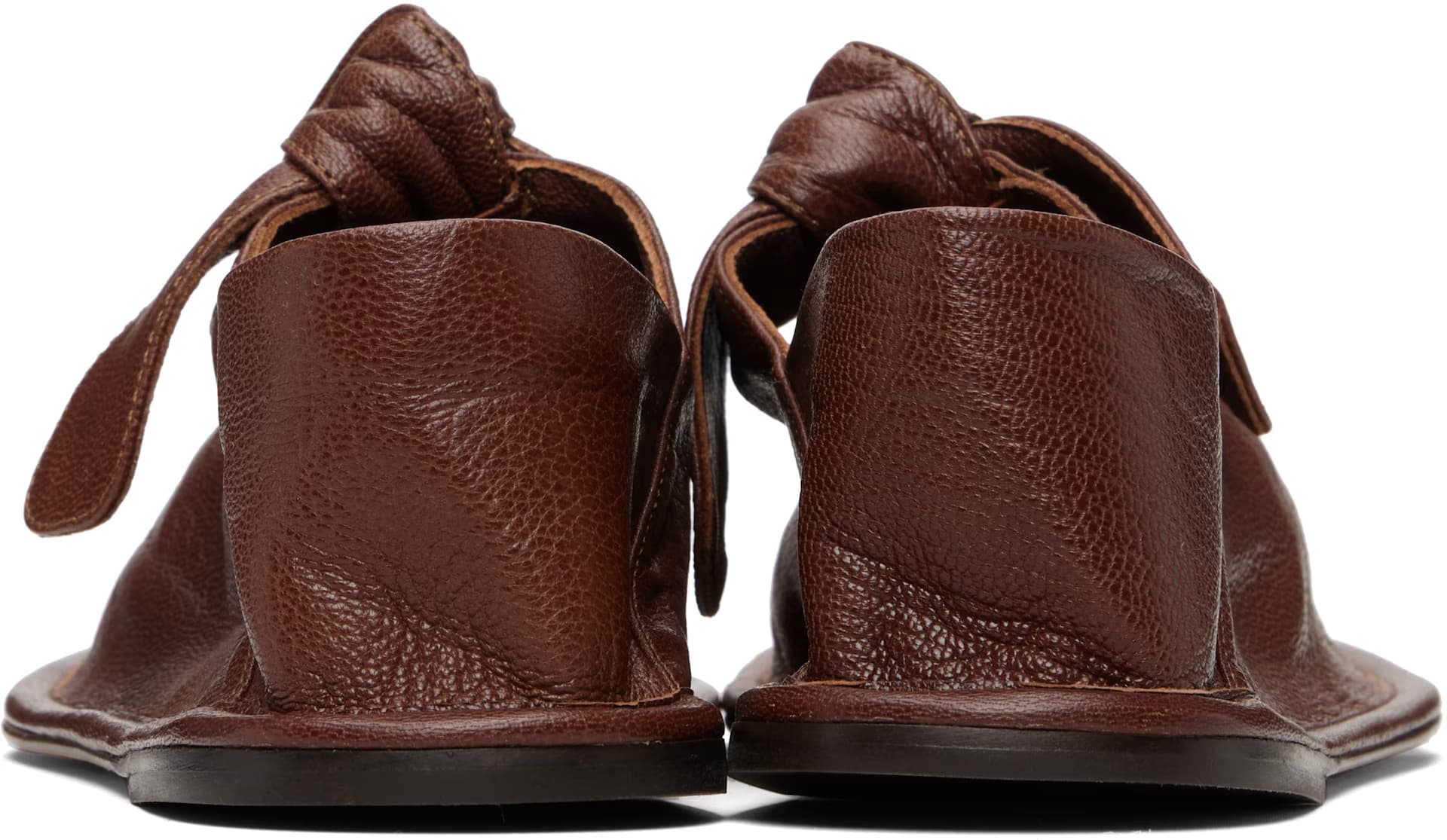 Brown Llasada Supple Shiny Ballerina Flats 2