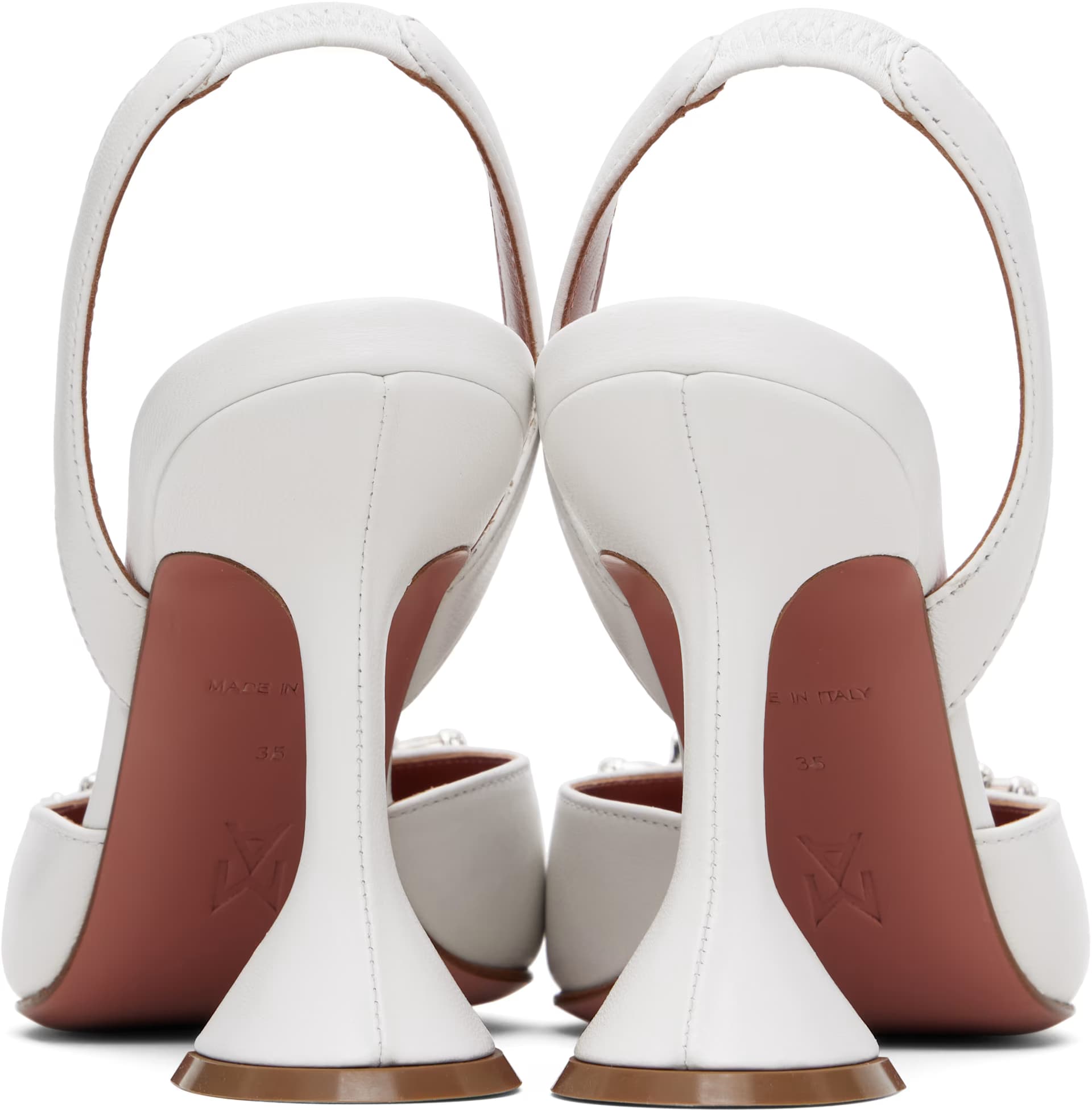 White Begum Sling 95 Heels 2