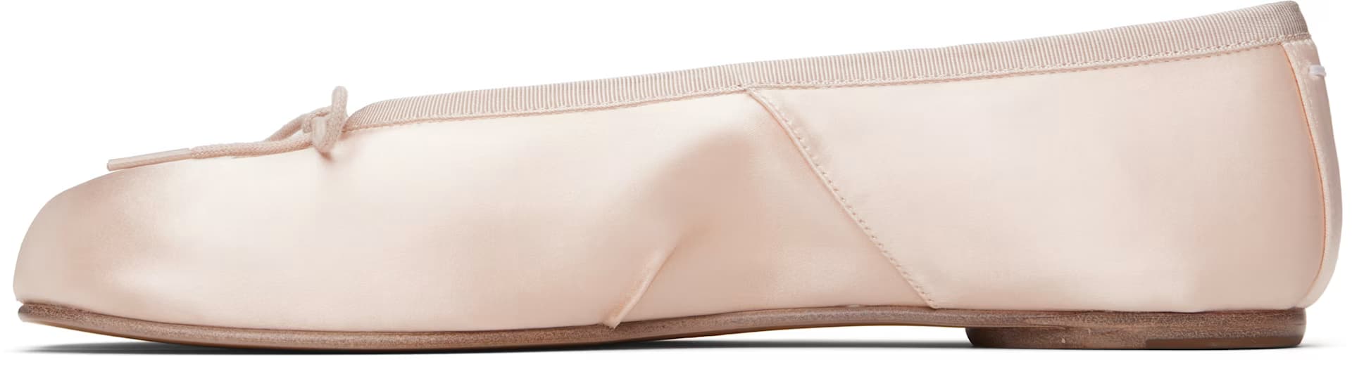 Pink Tabi Satin Ballerina Flats 3