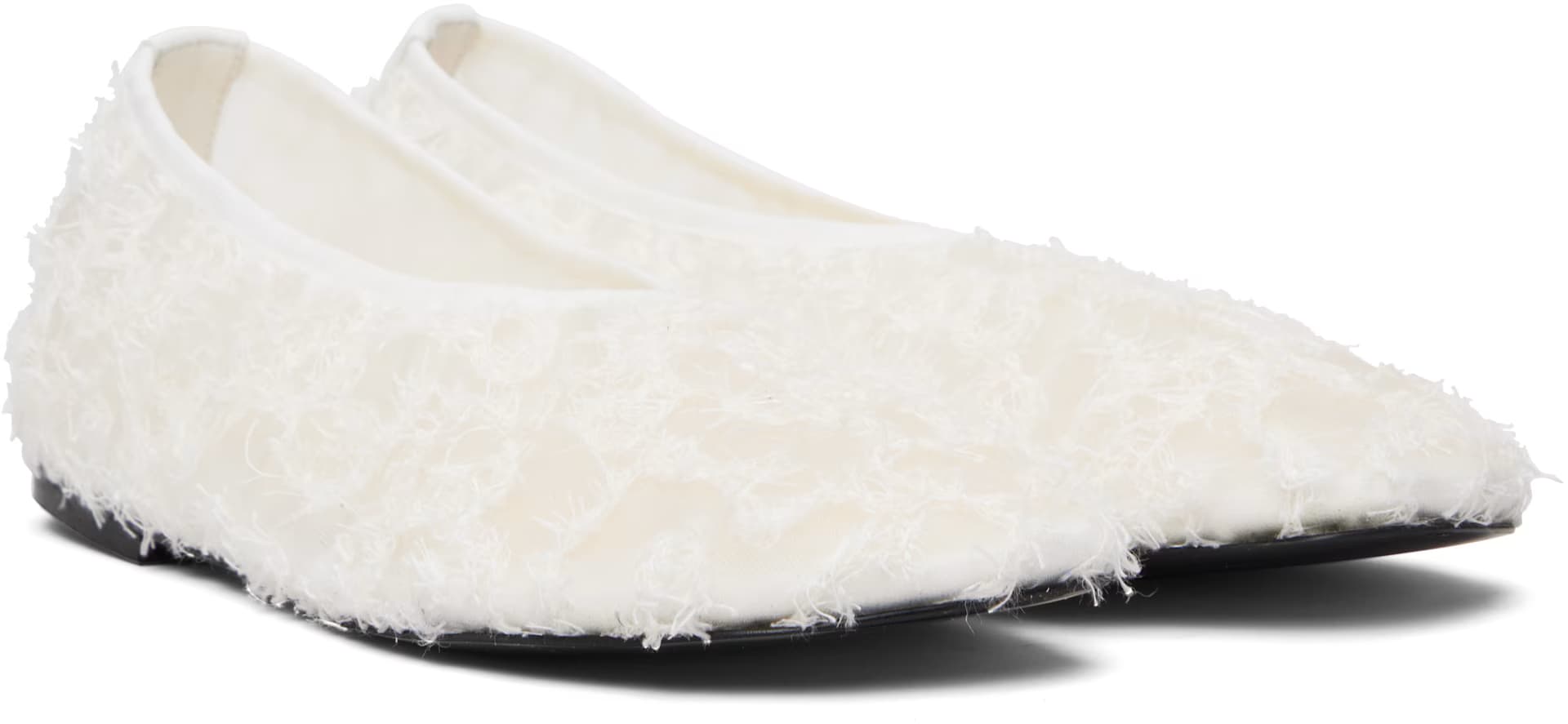 White Glove Lace Ballerina Flats 4