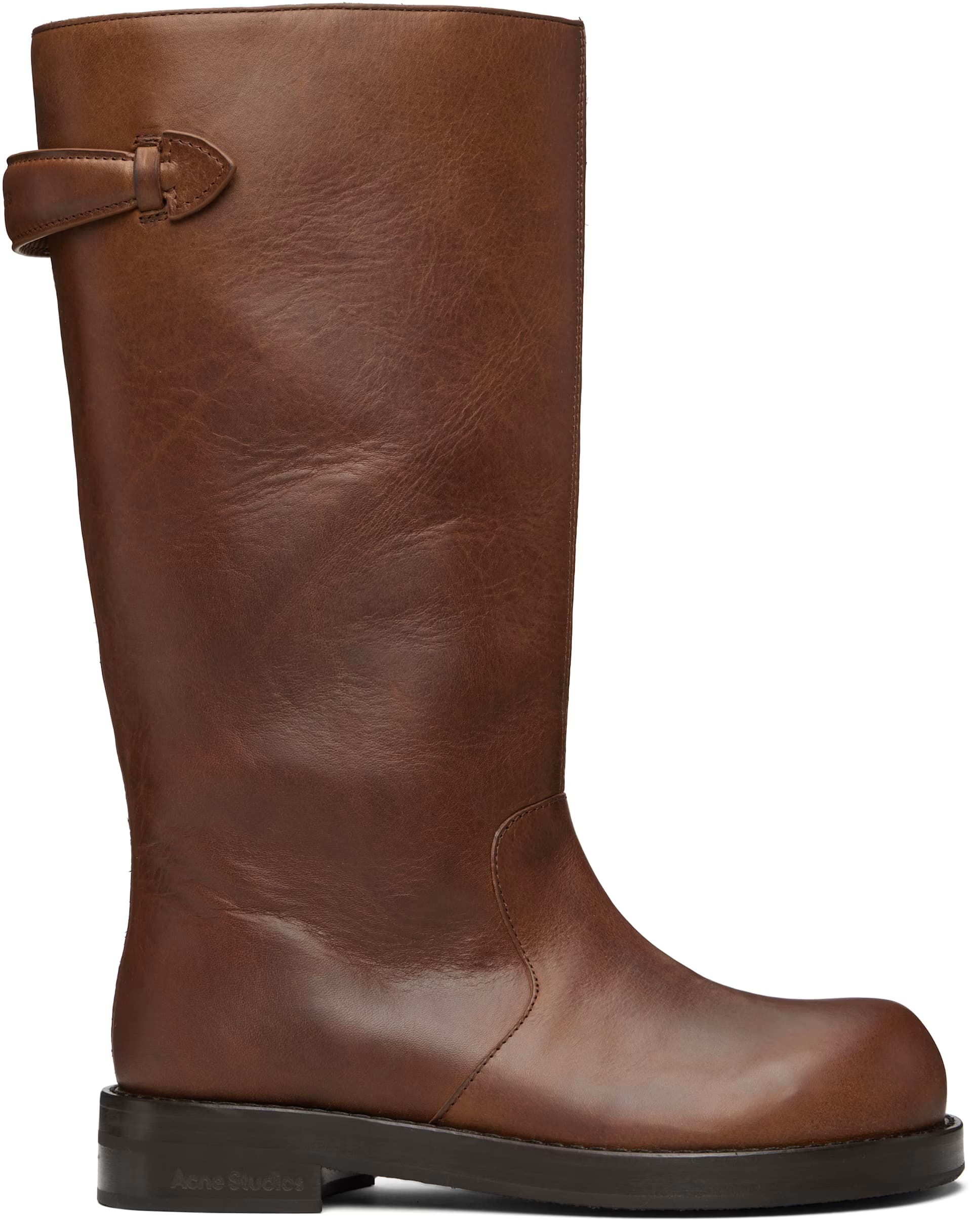 Brown Leather Boots by Acne Studios