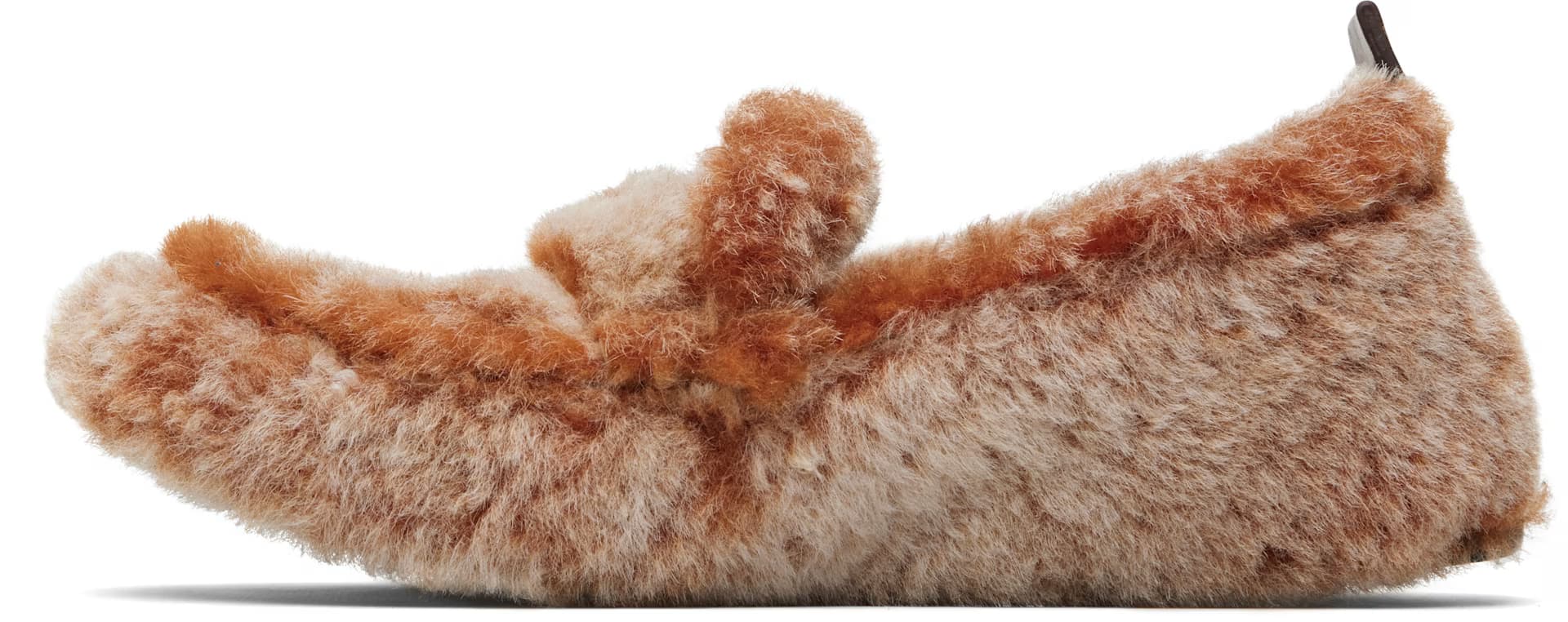 Orange Shearling Loafers 3