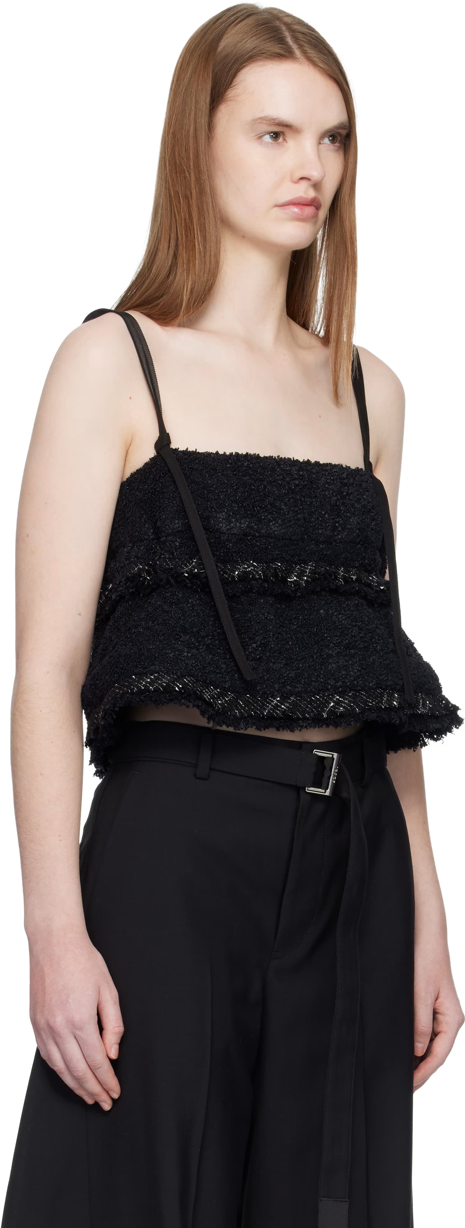 Black Tweed Camisole 2