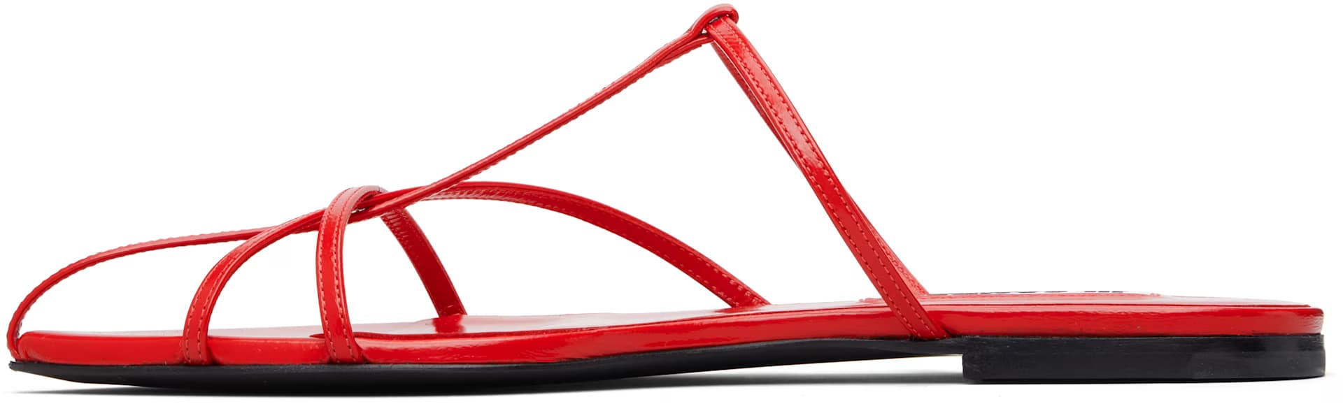 Red Pointed Toe Sandals 3