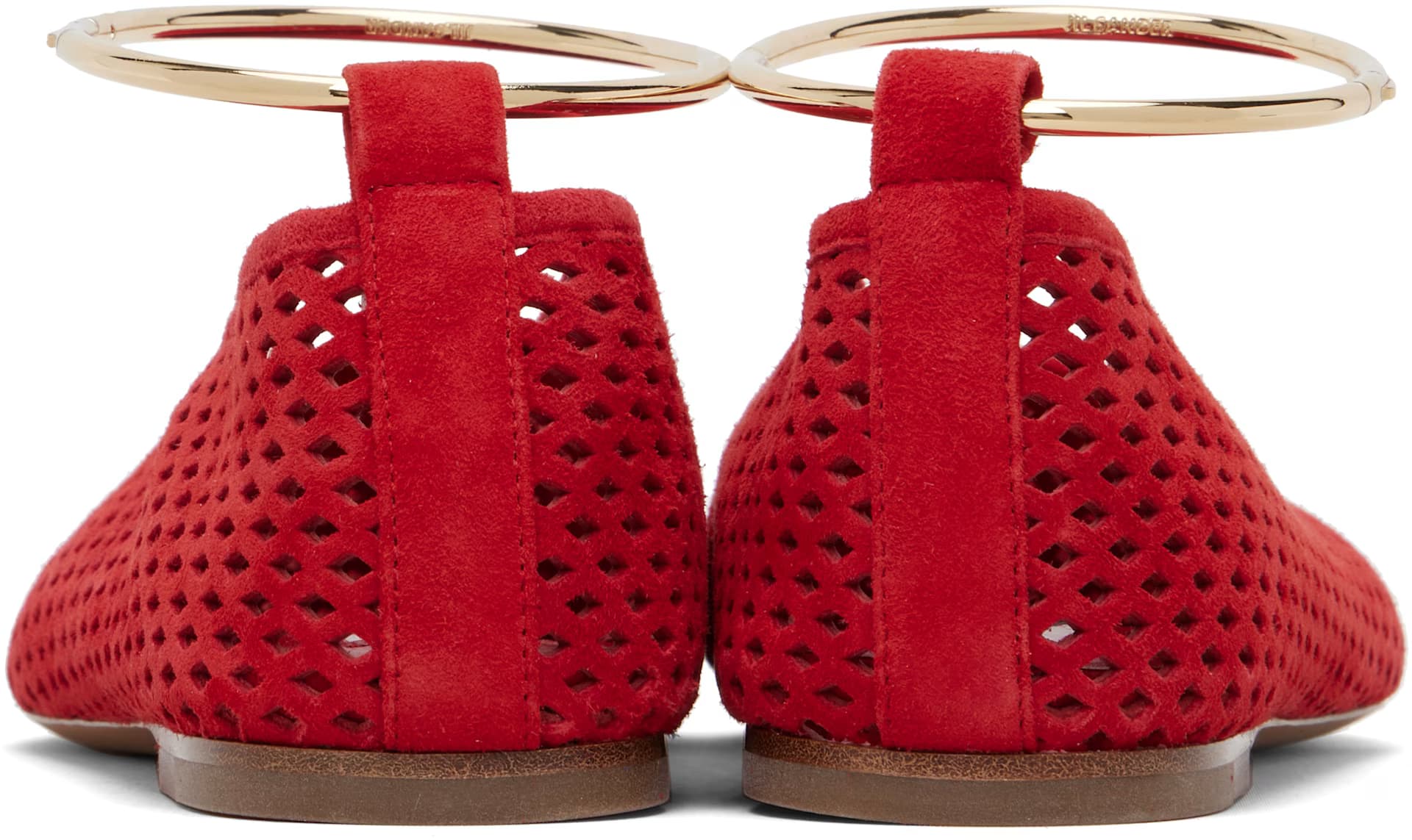 Red Ring Ballerina Flats 2