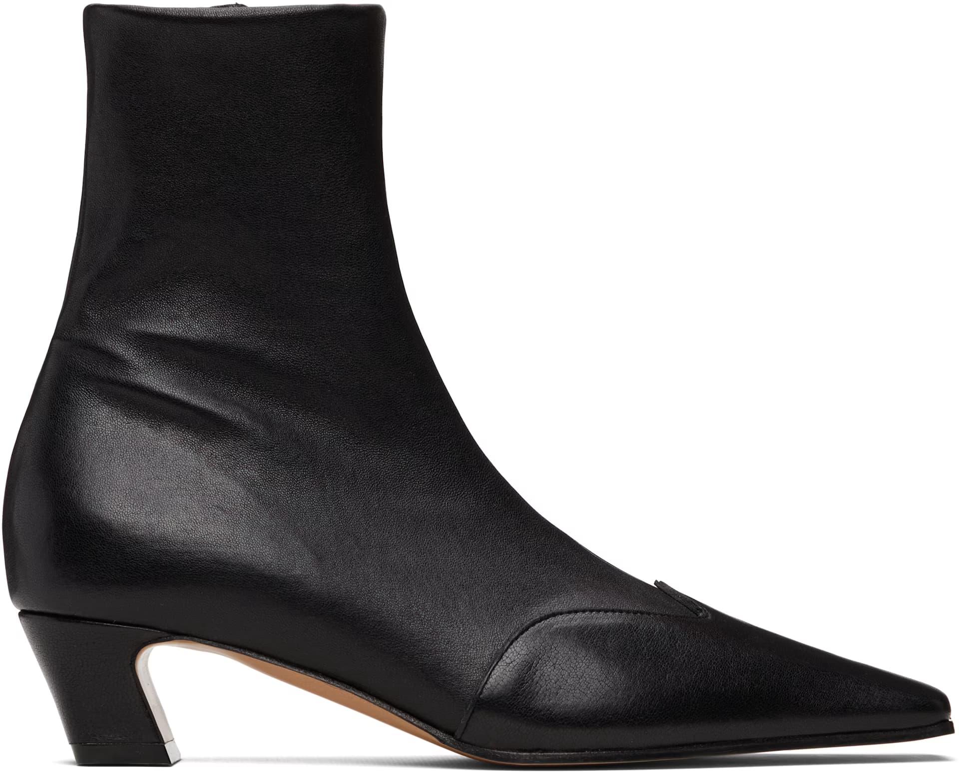 Black Nevada Stretch Low Boots by KHAITE