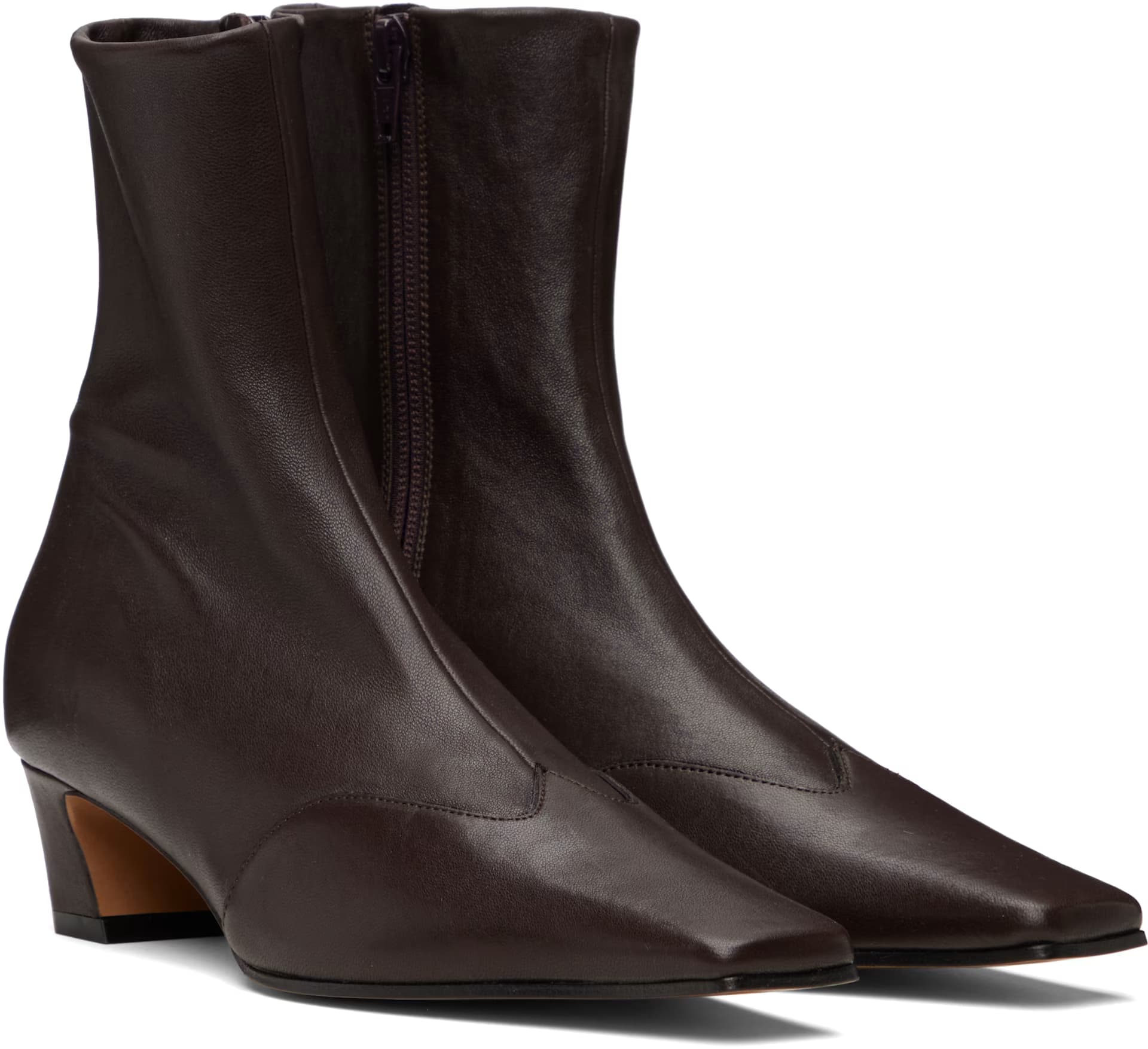 Brown Nevada Stretch Low Boots 4