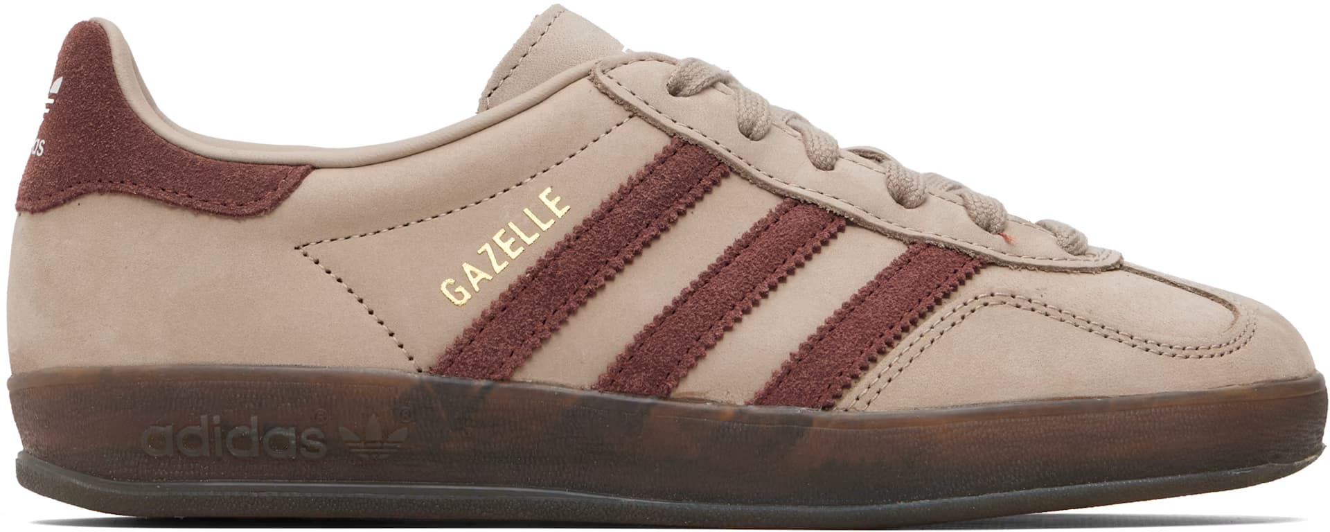 Taupe Gazelle Indoor Sneakers by Adidas