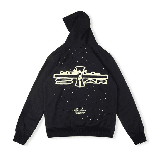 Hellstar ComplexCon Hoodie Black Gold Logo - HellStar Clothing 2