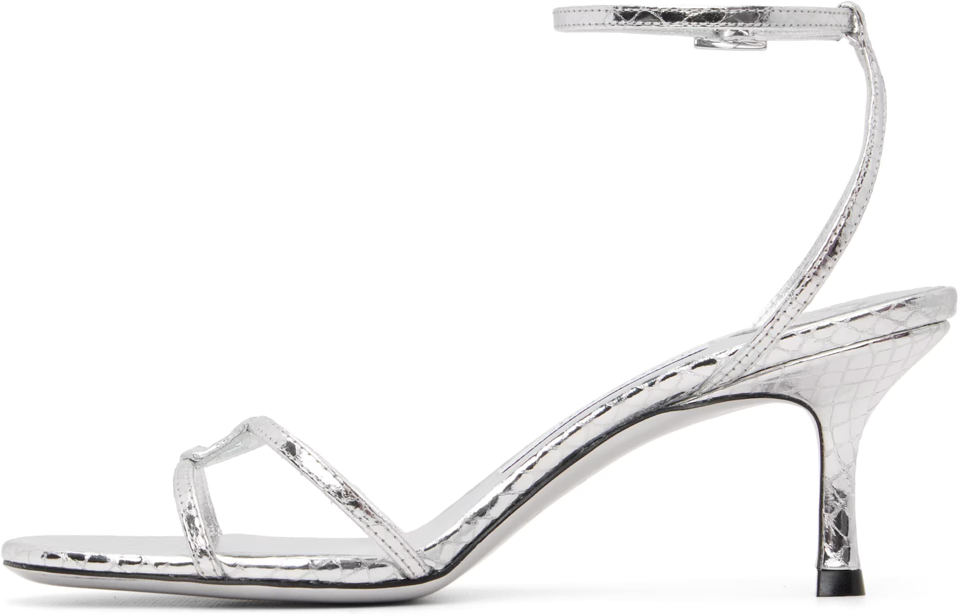 Silver 1998 Leo 65 Heeled Sandals 3