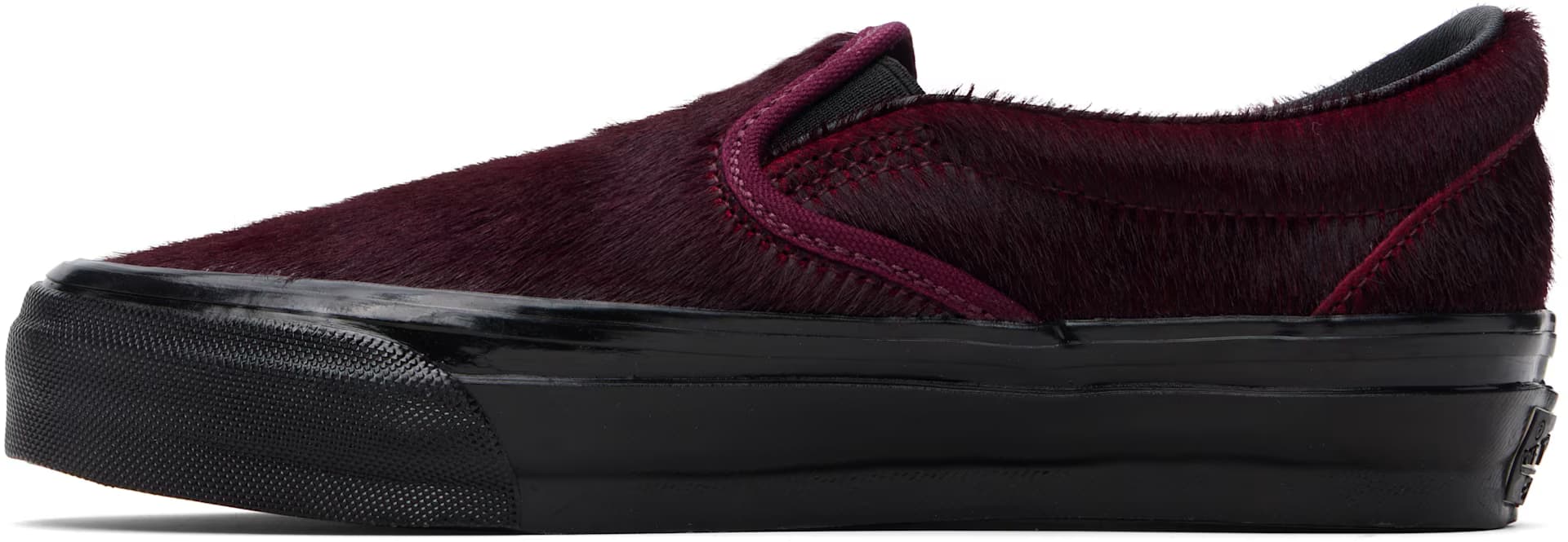 Burgundy Premium Classic Slip-On Sneakers 3