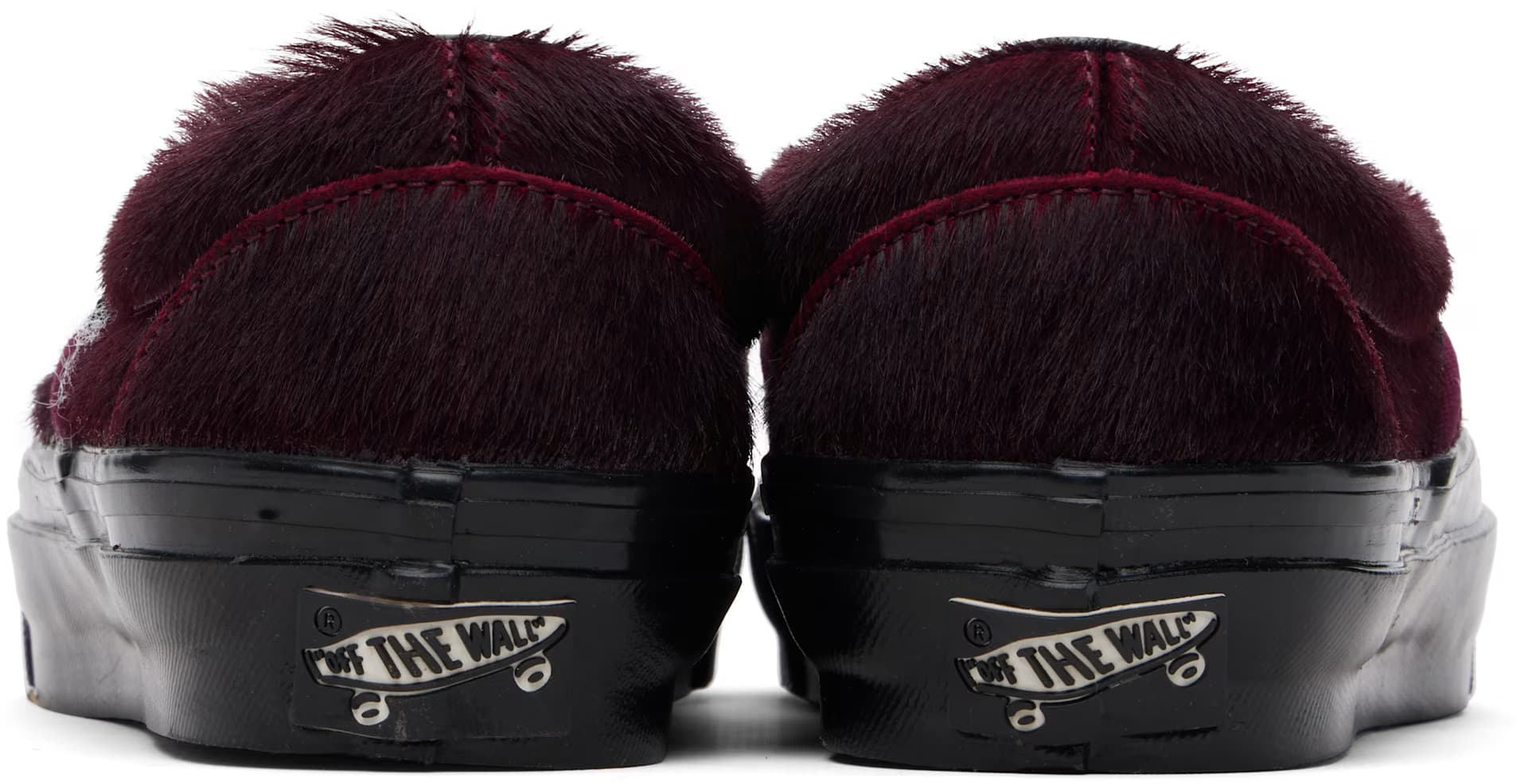 Burgundy Premium Classic Slip-On Sneakers 2