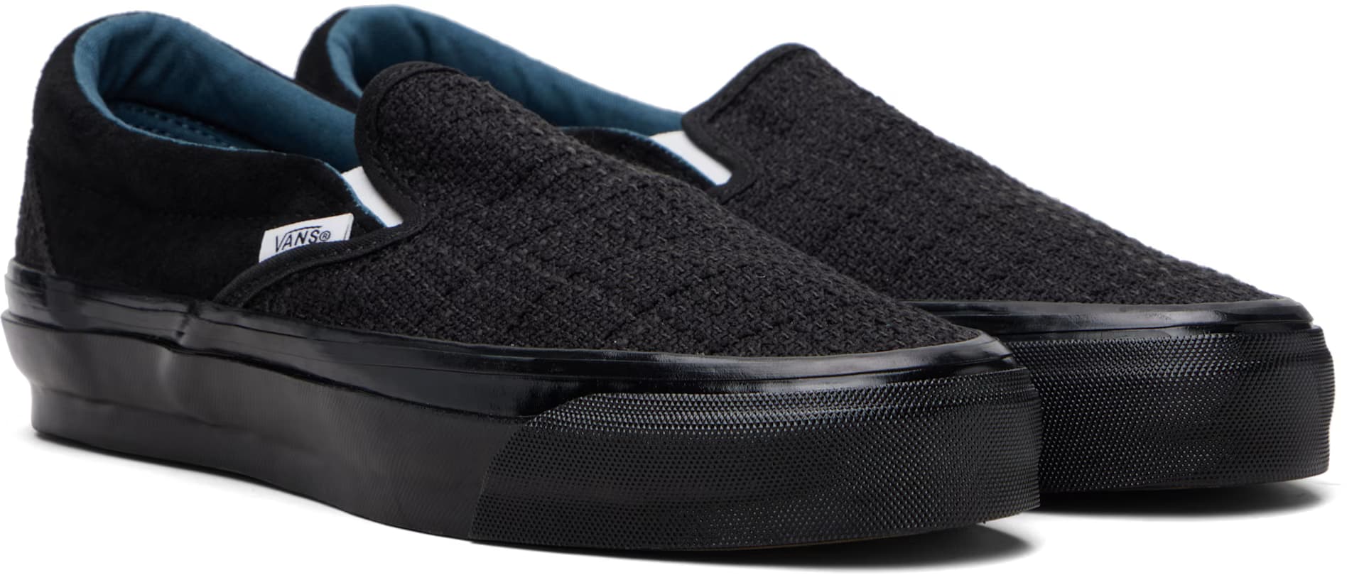 Black Premium Classic Slip-On Sneakers 4