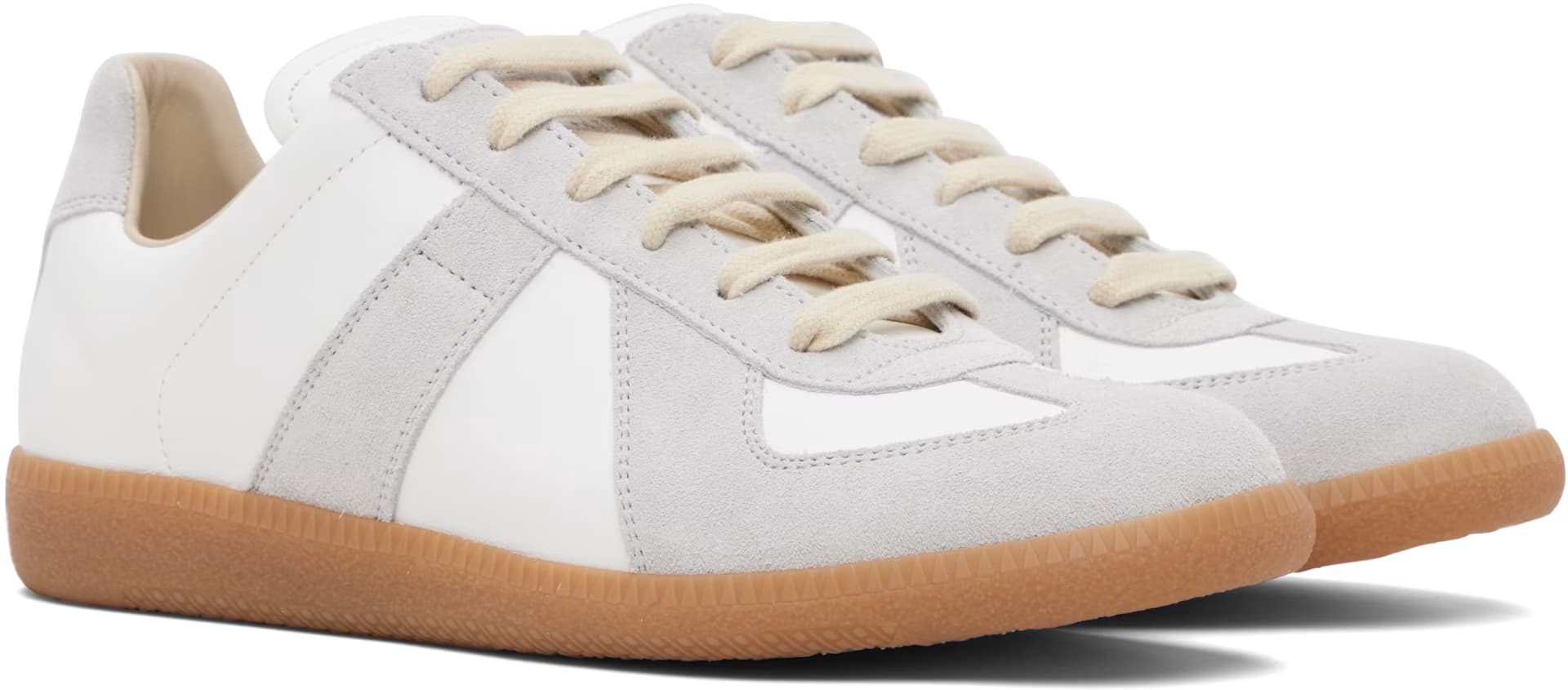 White & Gray Replica Sneakers 4