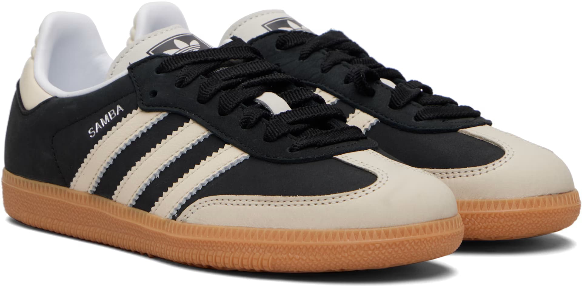 Black & Beige Samba OG Sneakers 4