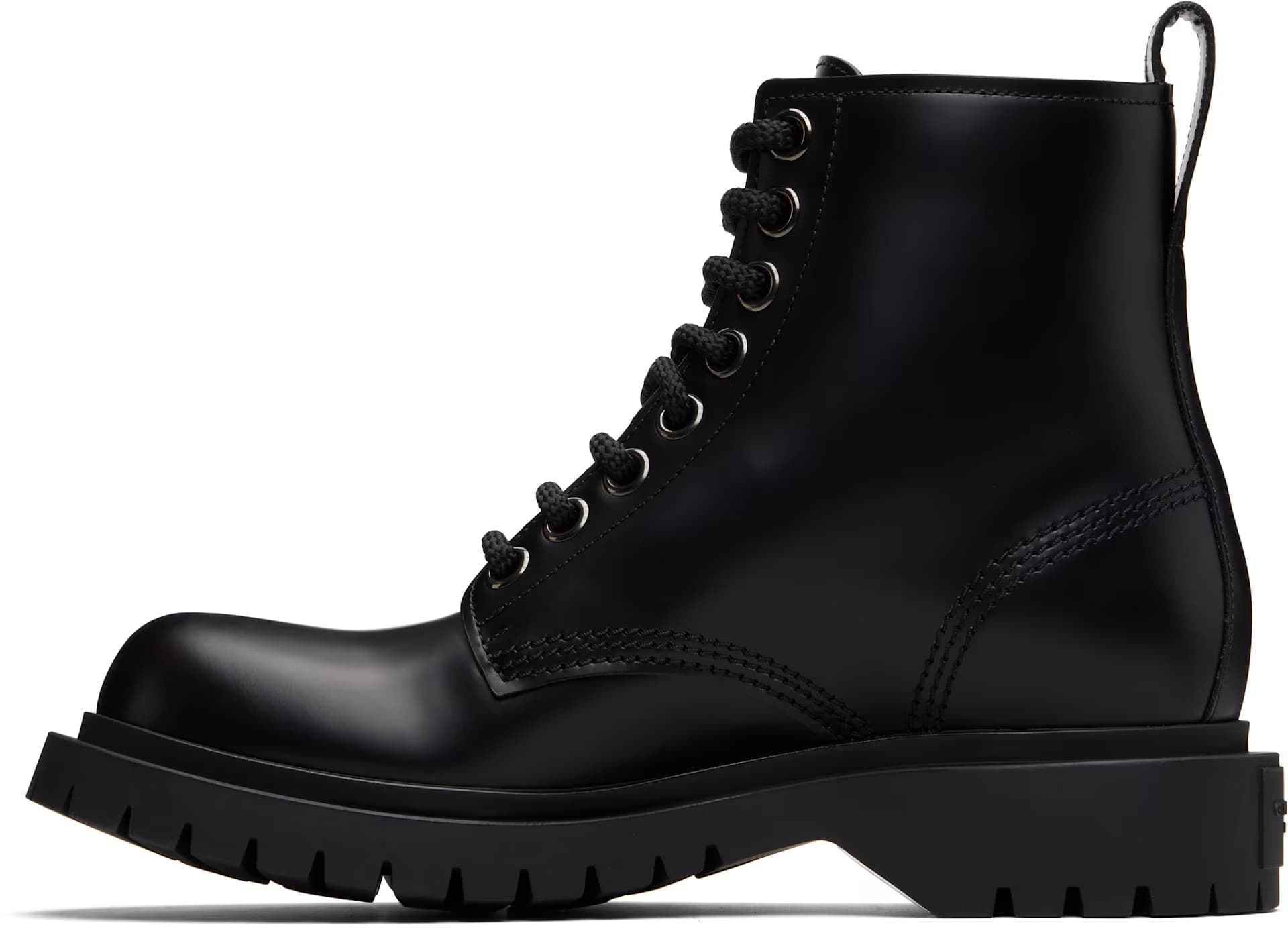 Black Lace Up Boots 3