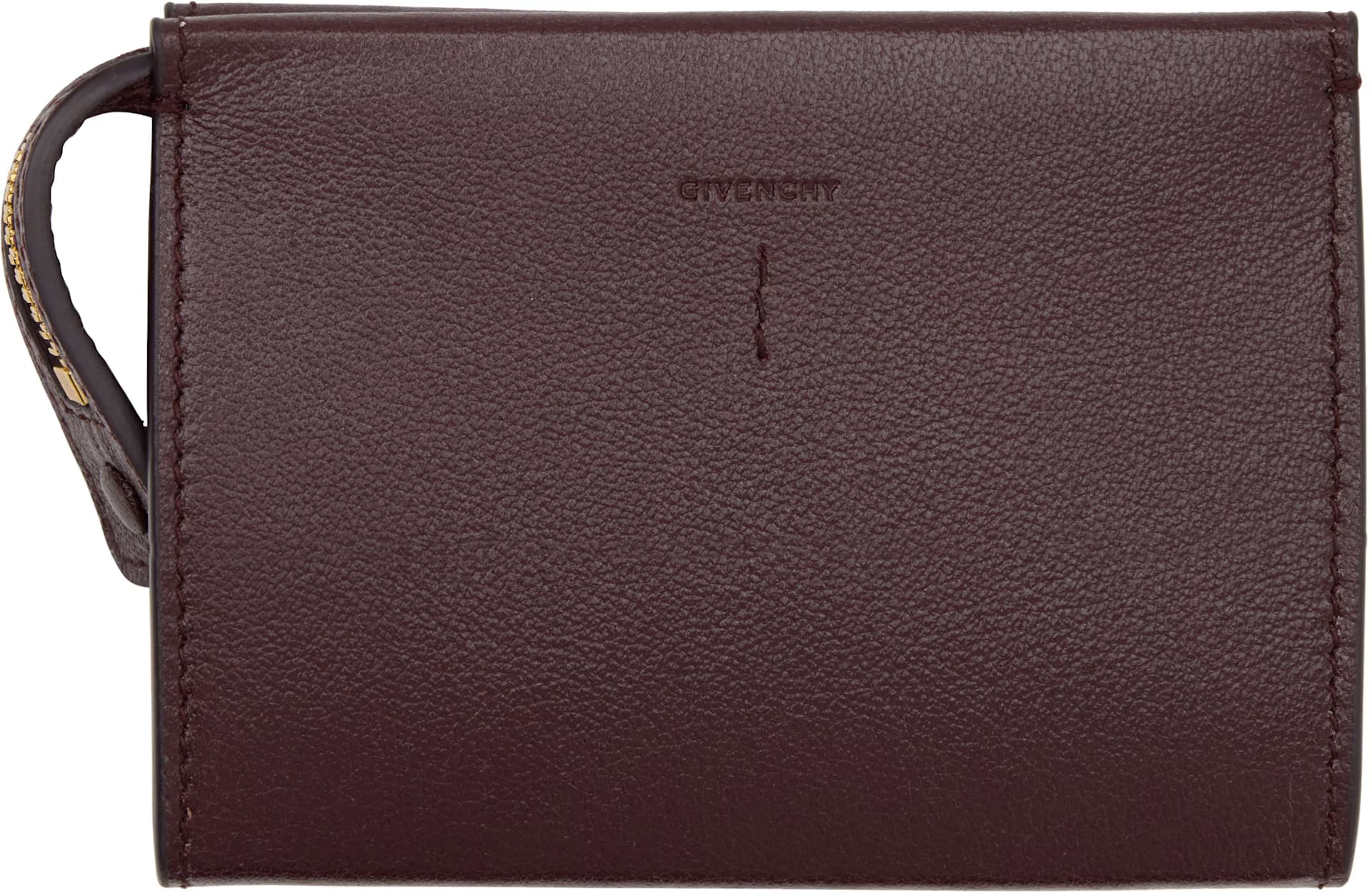 Burgundy Day Zipped Card Holder 2