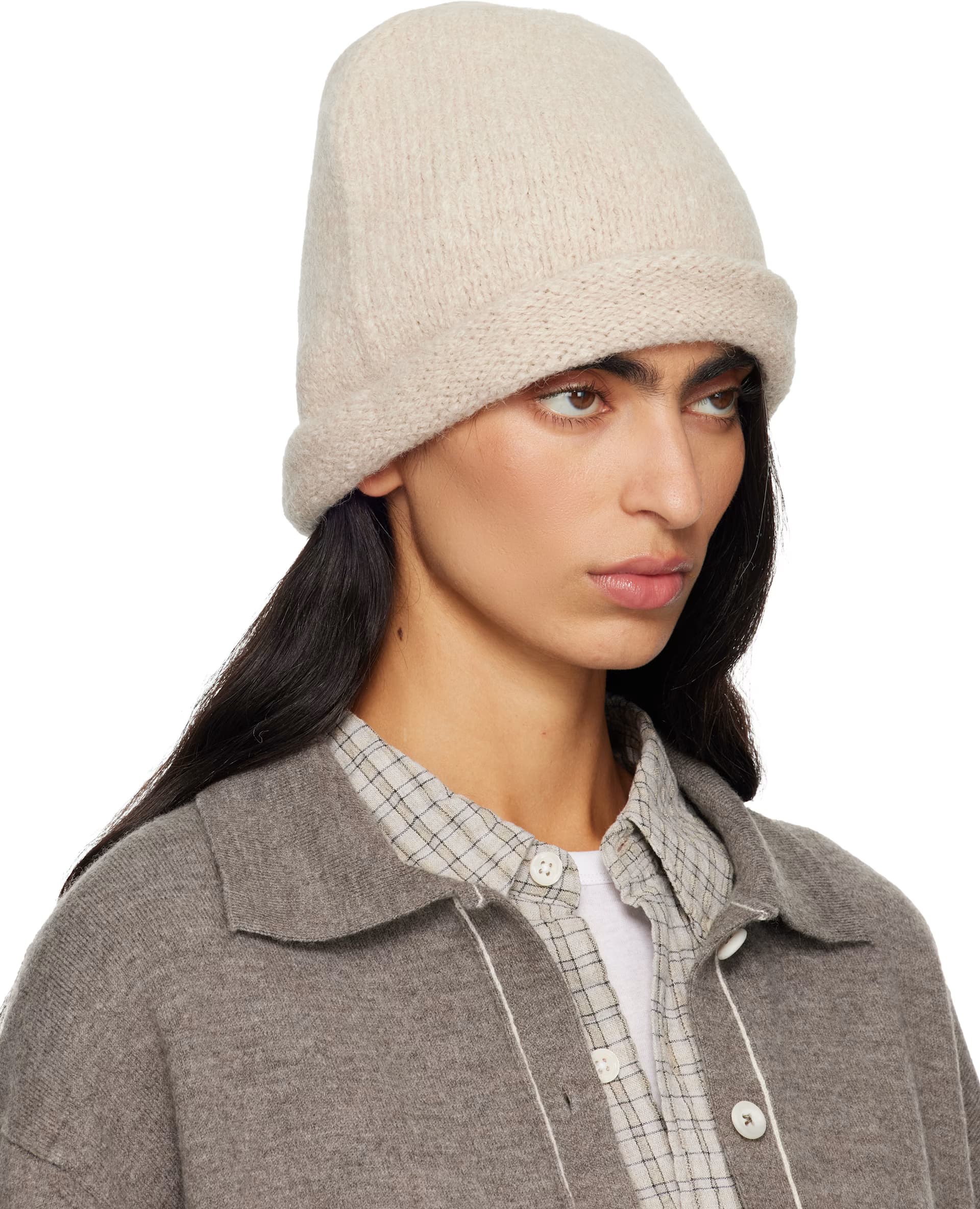 Beige Crown Beanie 2