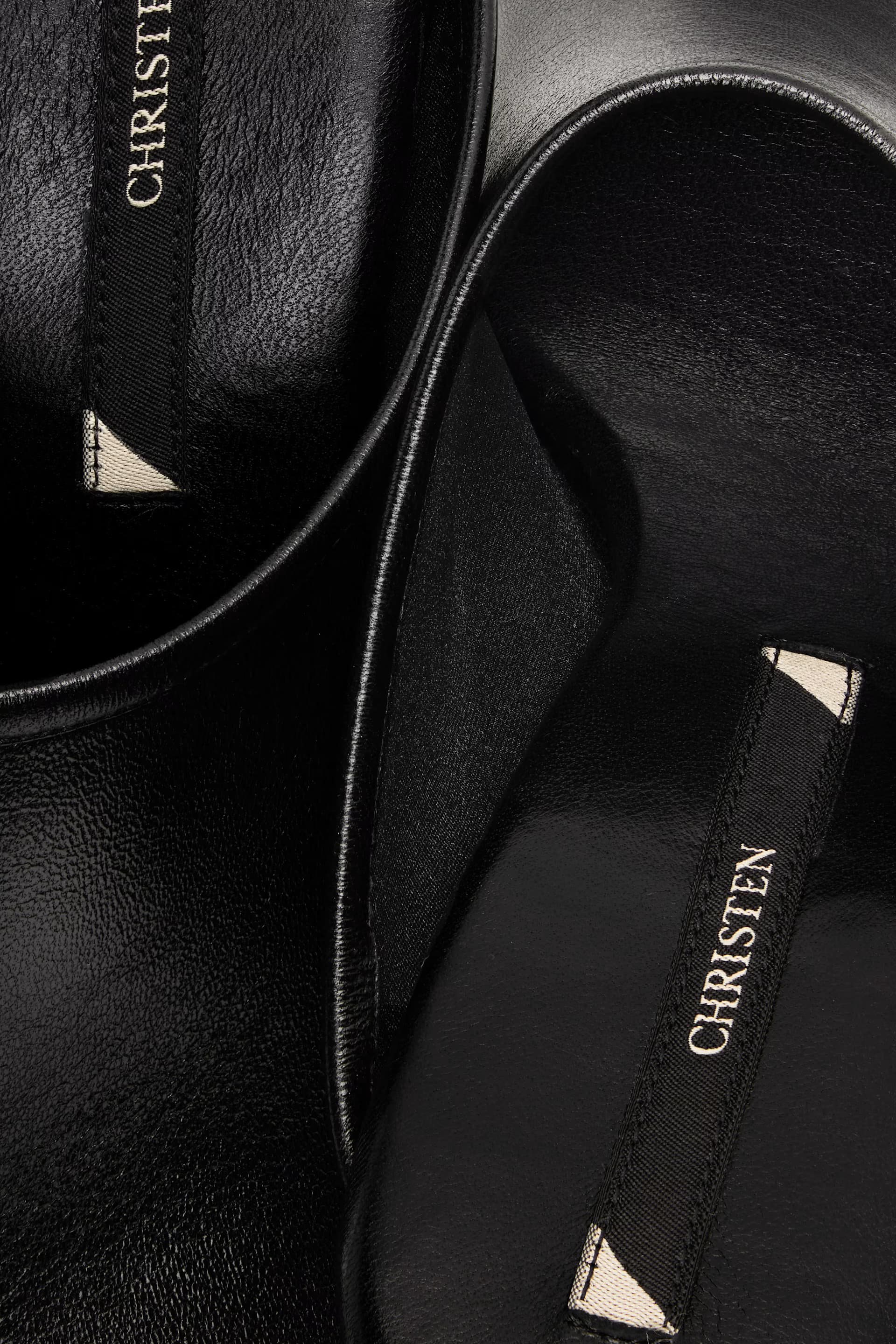 Black 75mm Stretch Mules 5