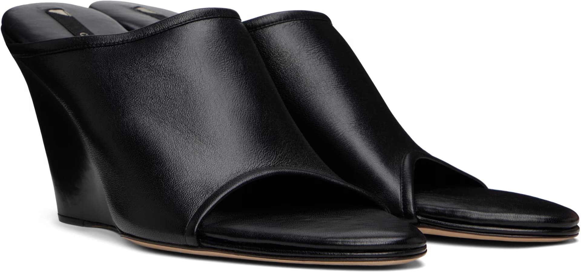 Black 75mm Stretch Mules 4