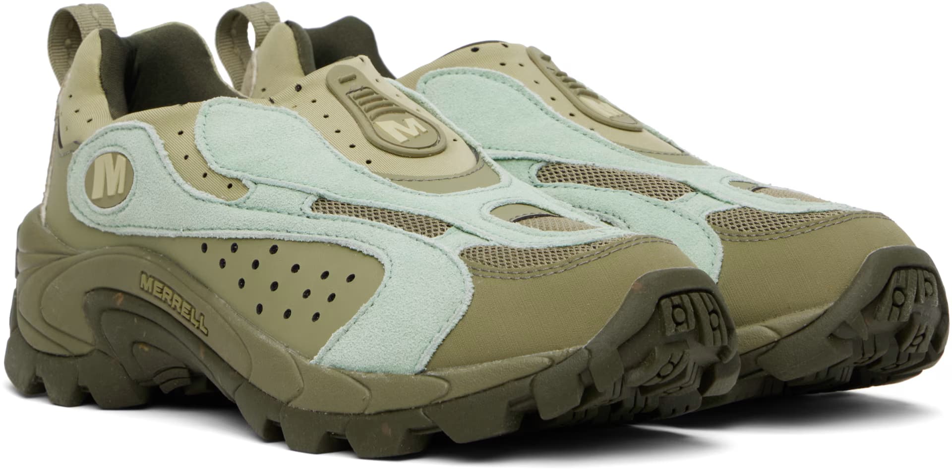 Blue & Green Moc Speed Streak Evo Sneakers 4