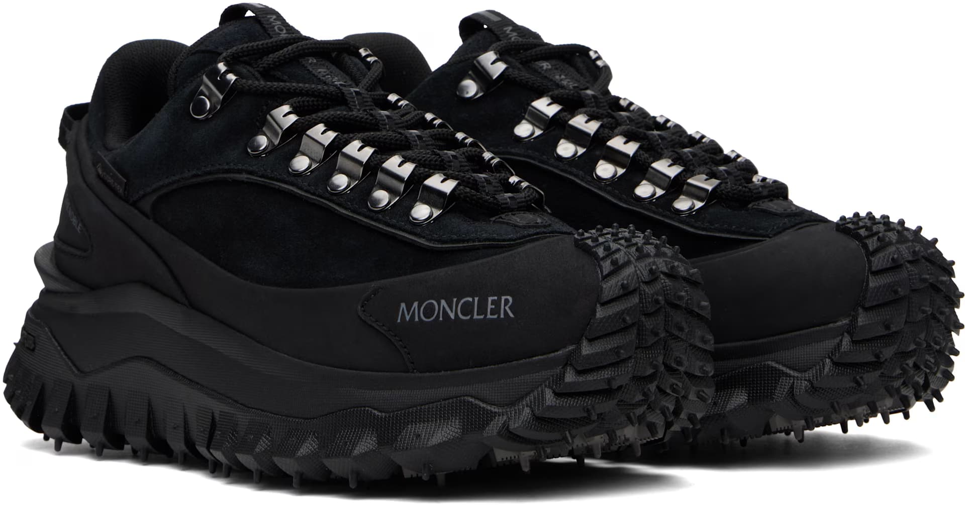 Black Trailgrip Apex Leather & Suede Sneakers 4