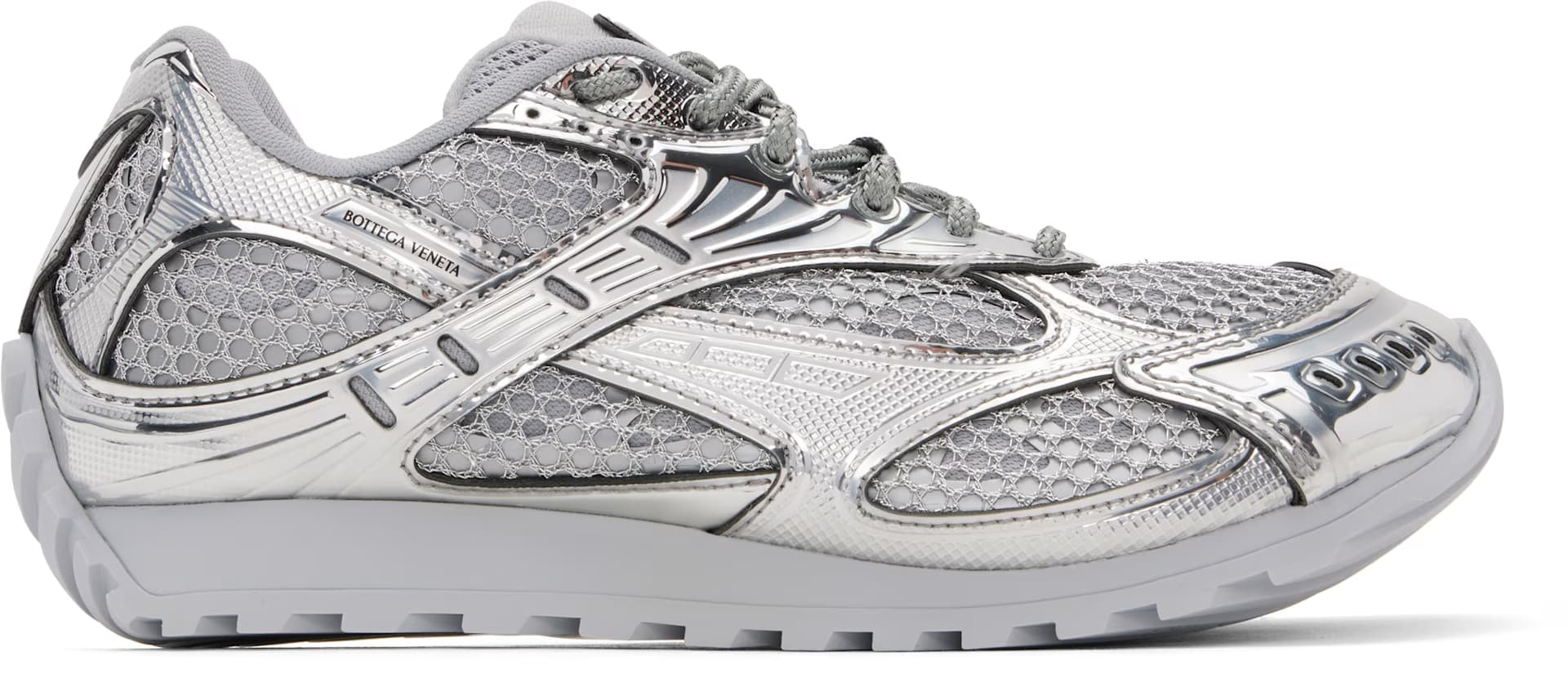 Silver Orbit Sneakers by Bottega Veneta