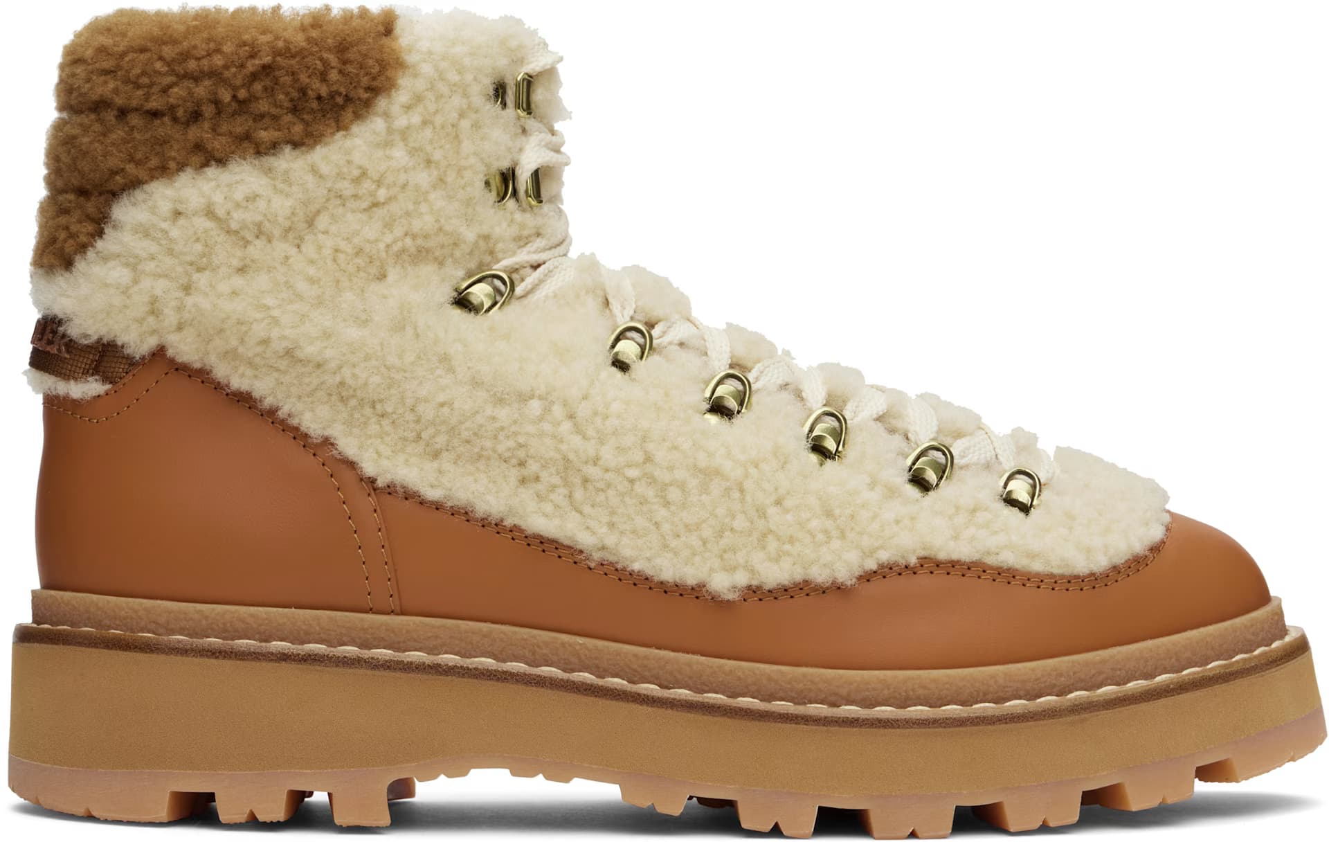 Tan Peka Trek Boots by Moncler