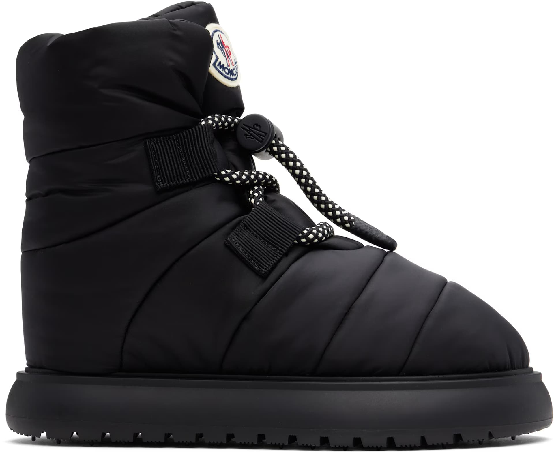 Black Gaia Pull Snow Boots by Moncler