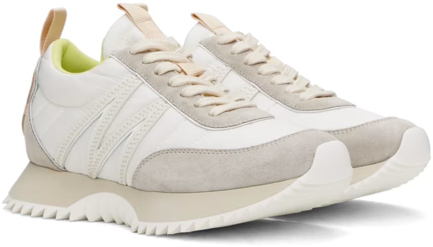 Beige & White Pacey Sneakers 4