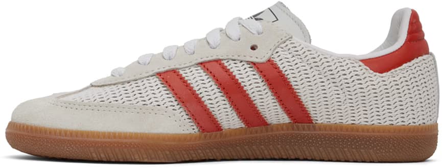 Off-White & Orange Samba OG Sneakers 3