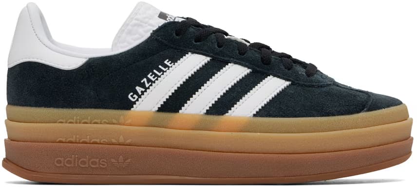 Black Gazelle Bold Sneakers by Adidas