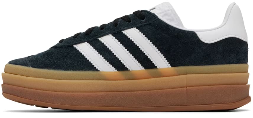 Black Gazelle Bold Sneakers 3