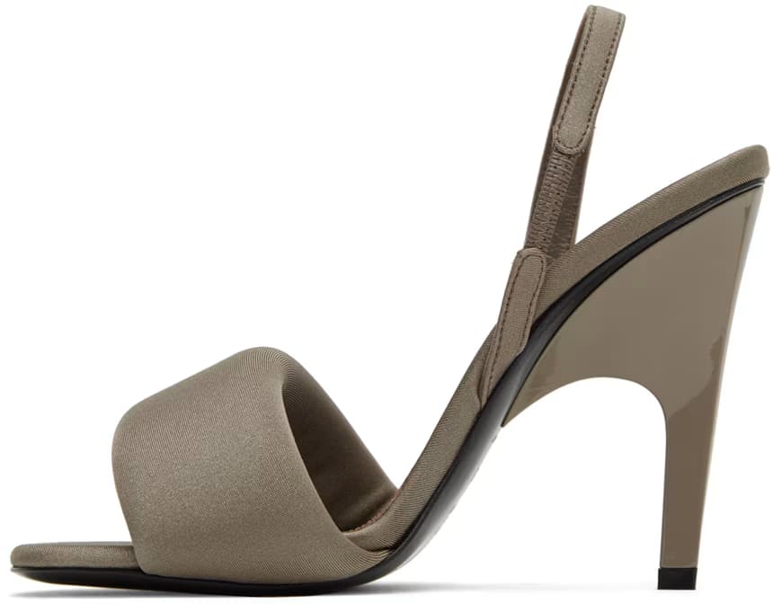 Gray Rem Heeled Sandals 3