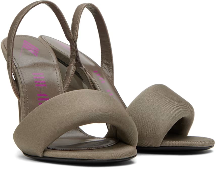 Gray Rem Heeled Sandals 4