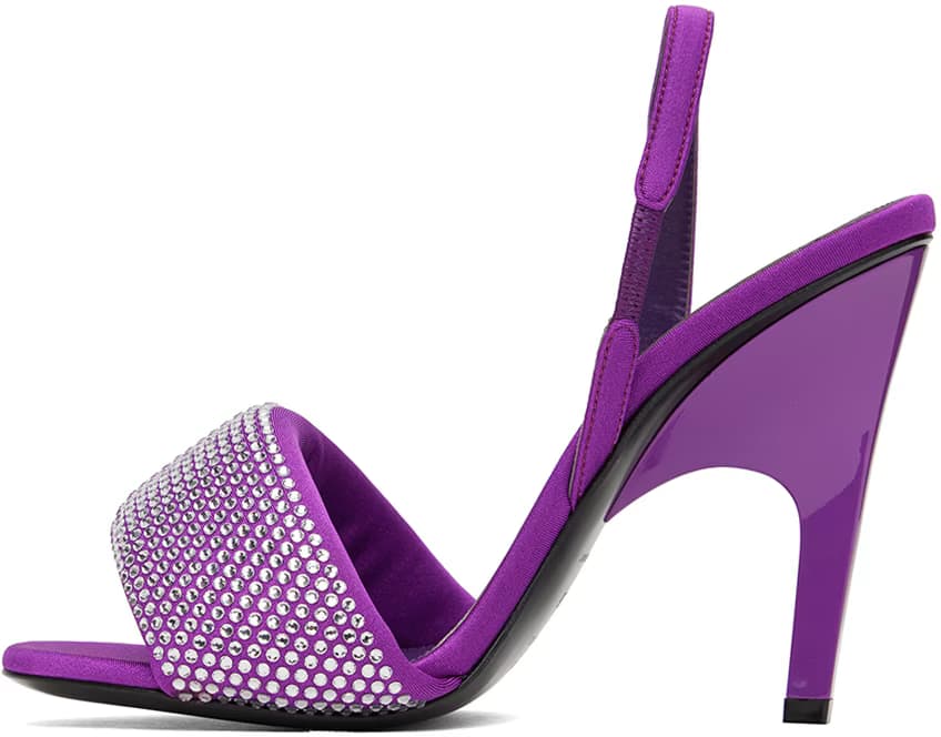 Purple Rem Heeled Sandals 3