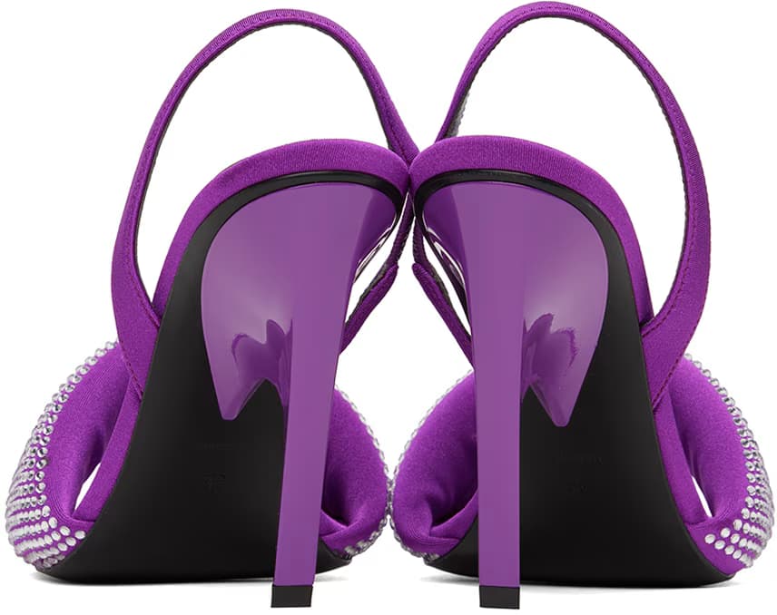 Purple Rem Heeled Sandals 2