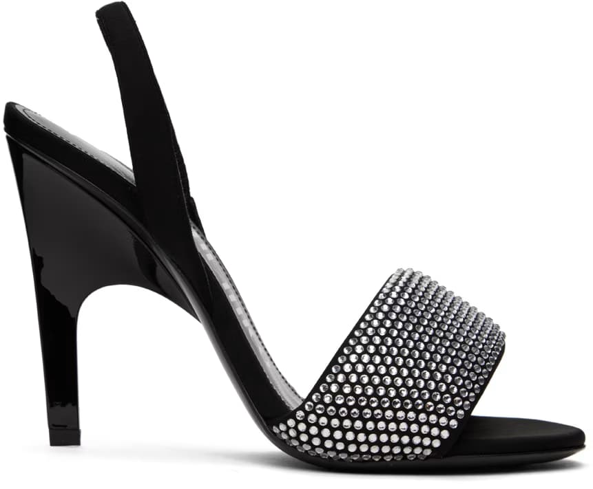 Black Rem Heeled Sandals by The Attico