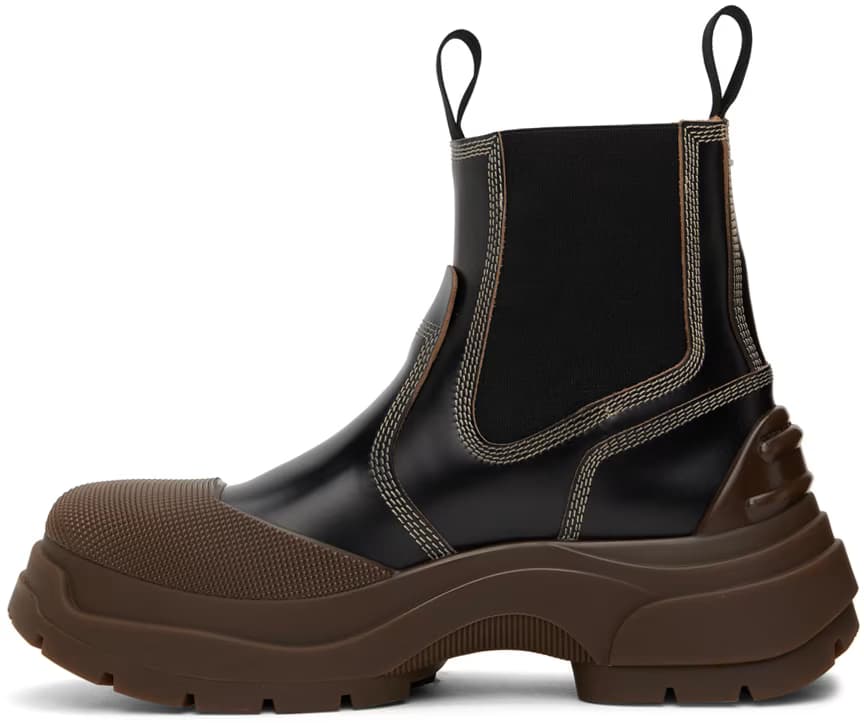 Black Chunky Chelsea Boots 3