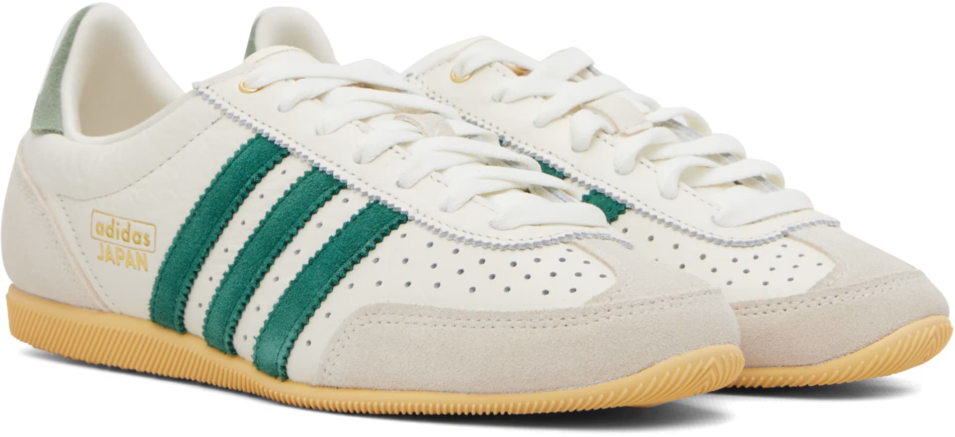 Off-White & Green Japan Sneakers 4