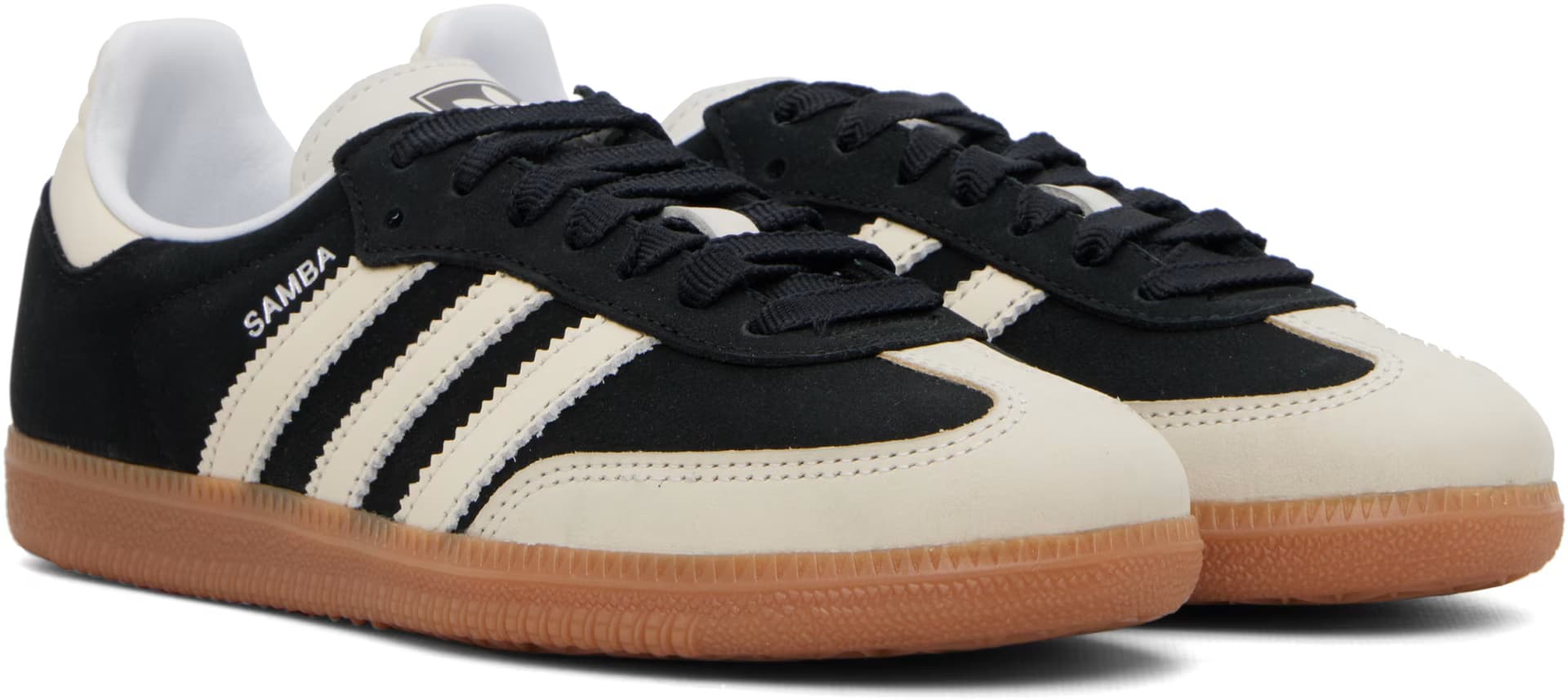 Black & Off-White Samba OG Sneakers 4