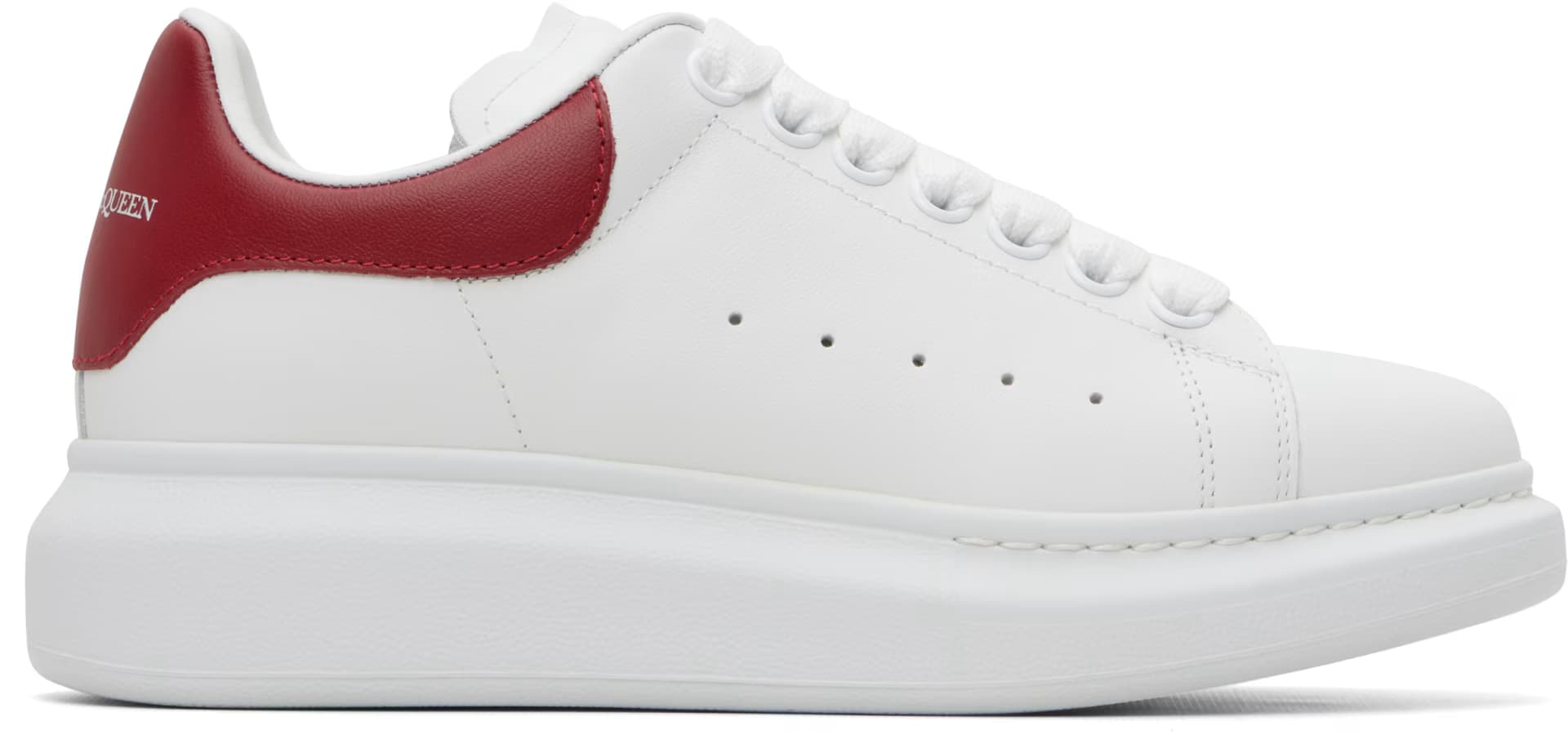 White Oversized Sneakers by Alexander McQueen