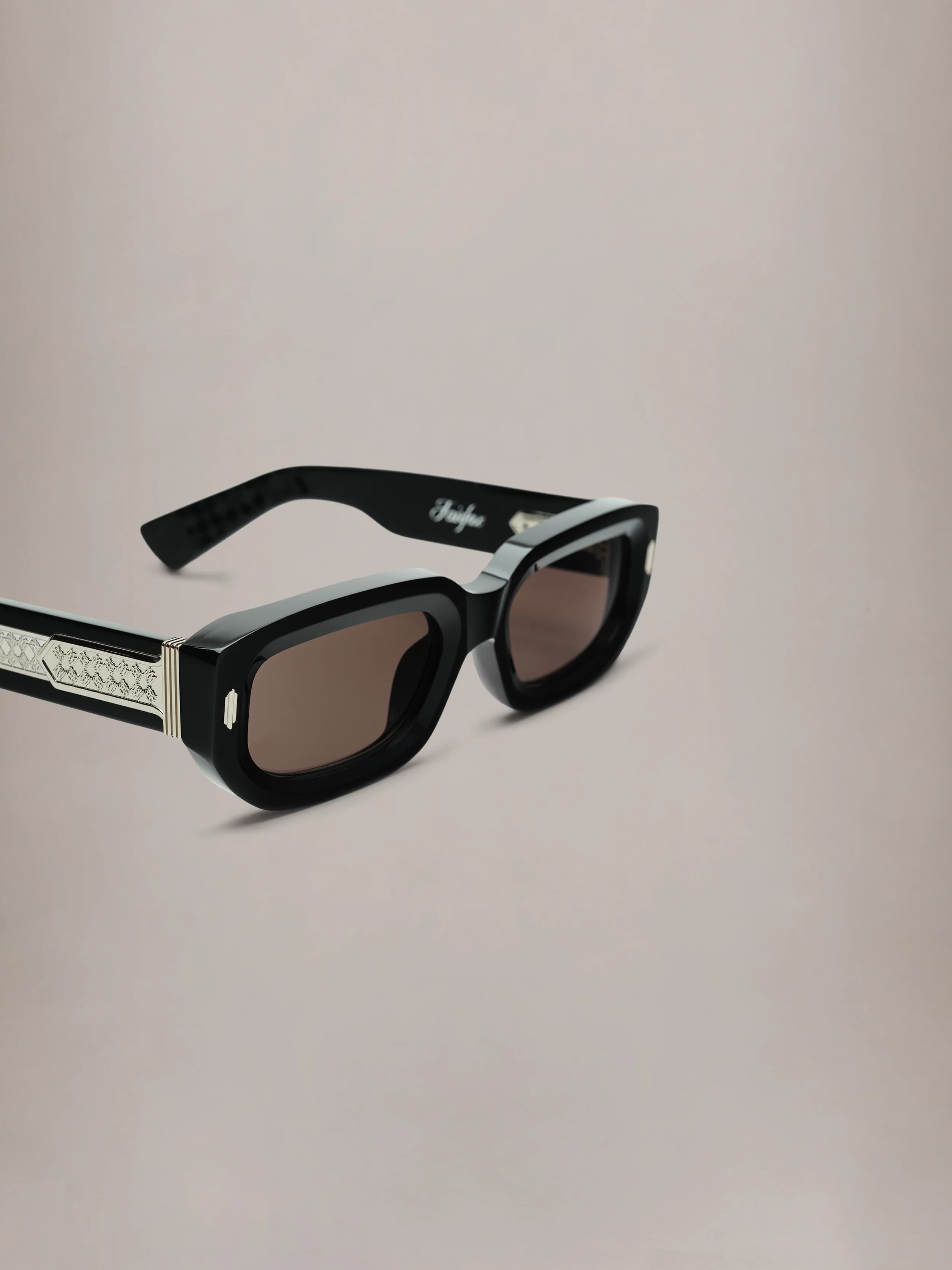 FAIRFAX EXPOSED EXTERNAL SUNGLASSES - Black Silver 5