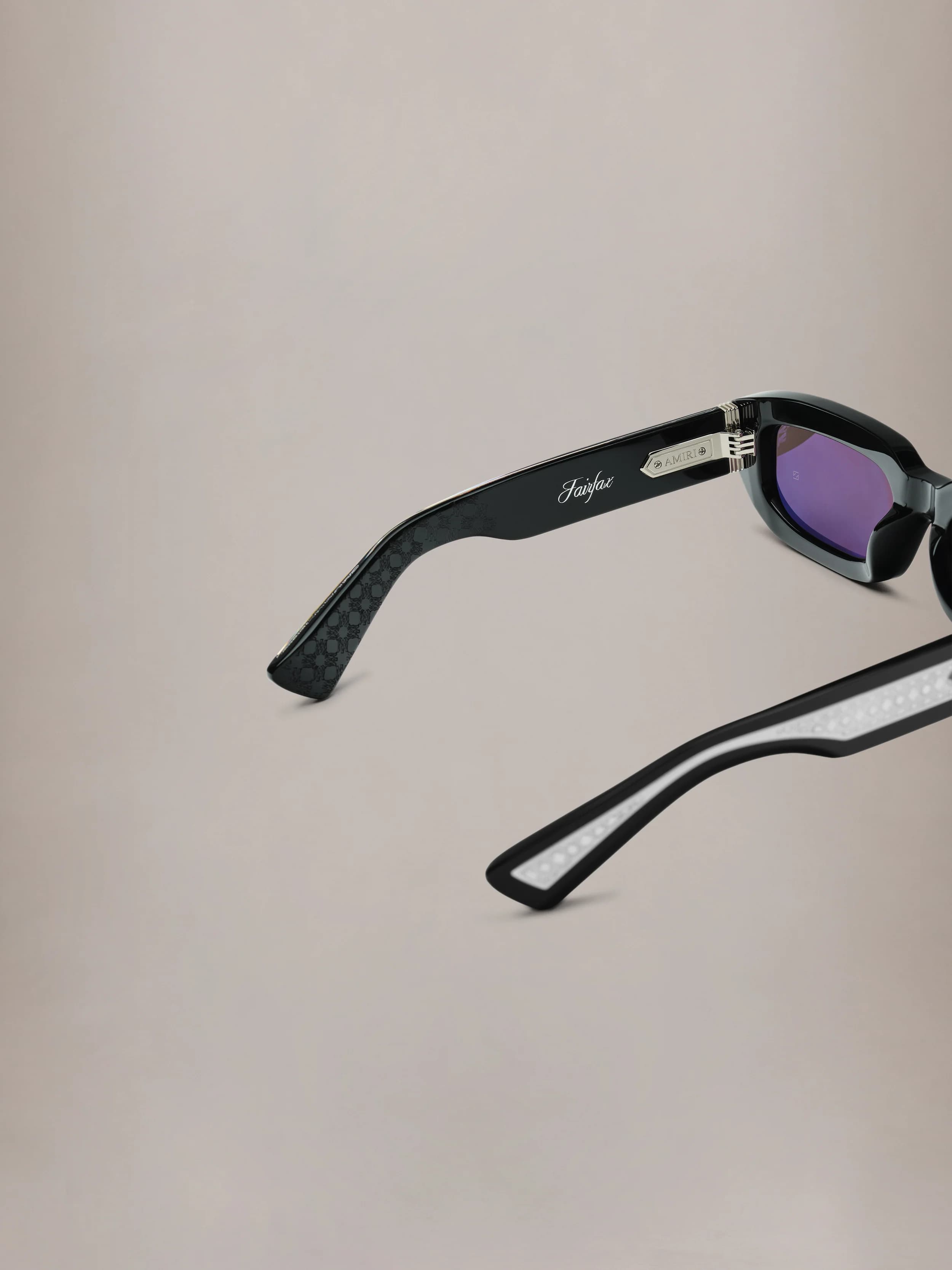 FAIRFAX EXPOSED EXTERNAL SUNGLASSES - Black Silver 4