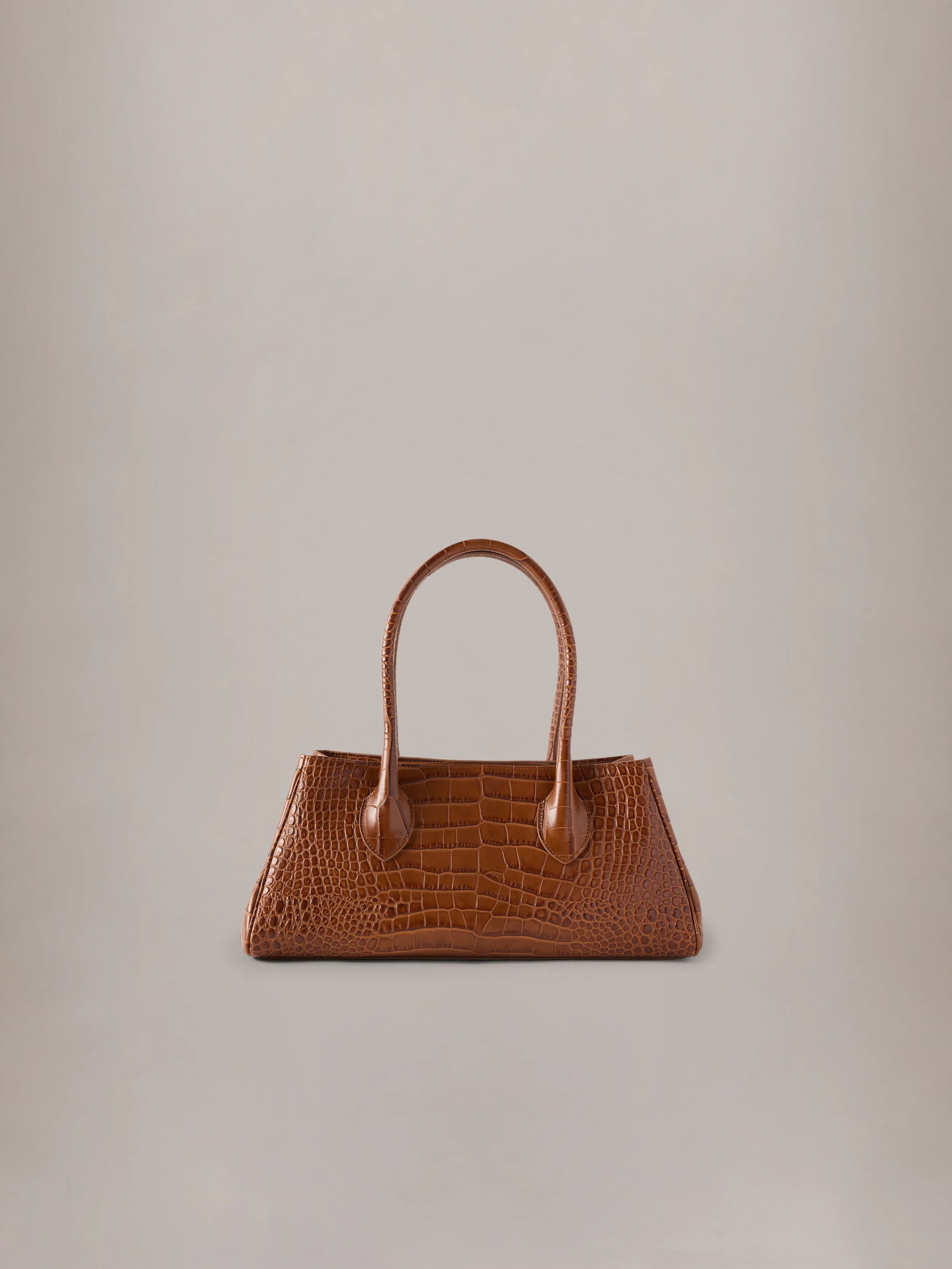 WOMEN - WOMEN'S EMBOSSED CROC HONEY 40 SHOULDER - Whisky 2