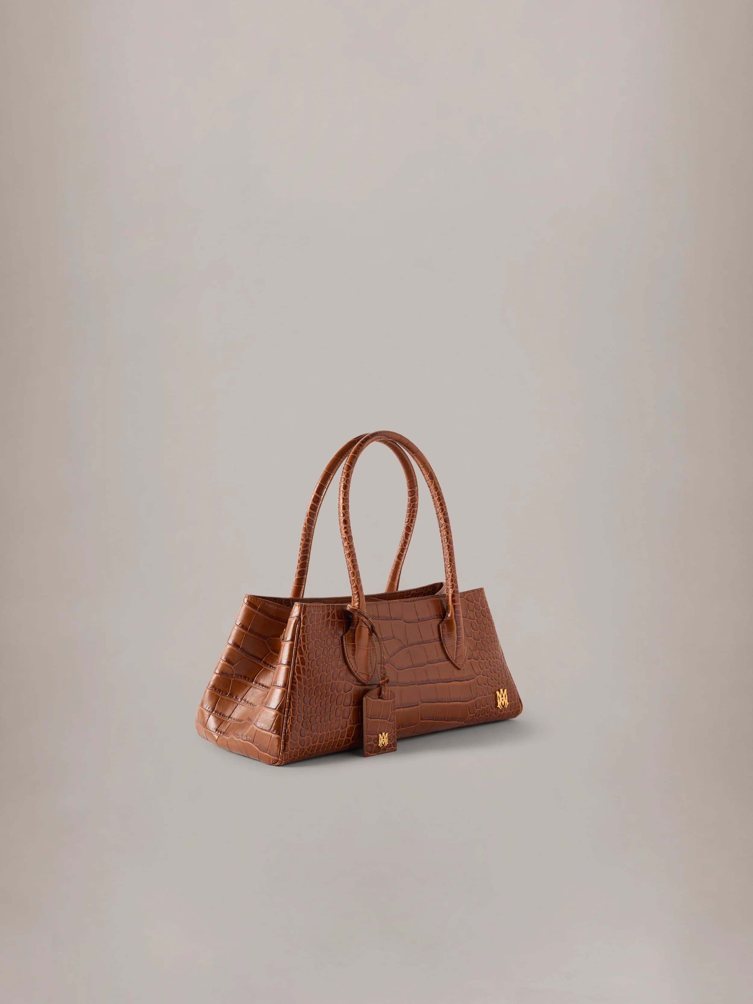WOMEN - WOMEN'S EMBOSSED CROC HONEY 40 SHOULDER - Whisky 3
