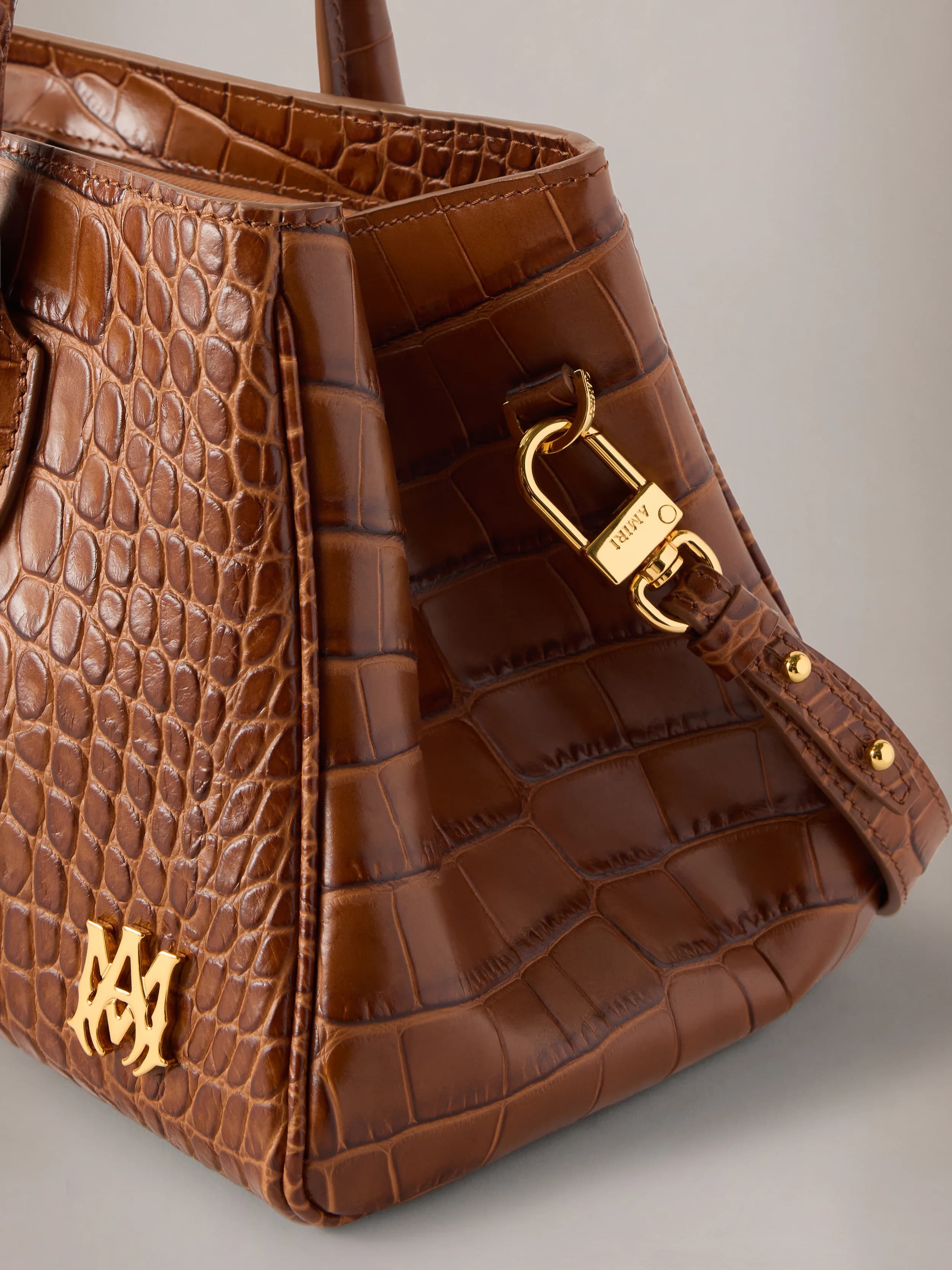 WOMEN - WOMEN'S EMBOSSED CROC HONEY 40 SHOULDER - Whisky 4