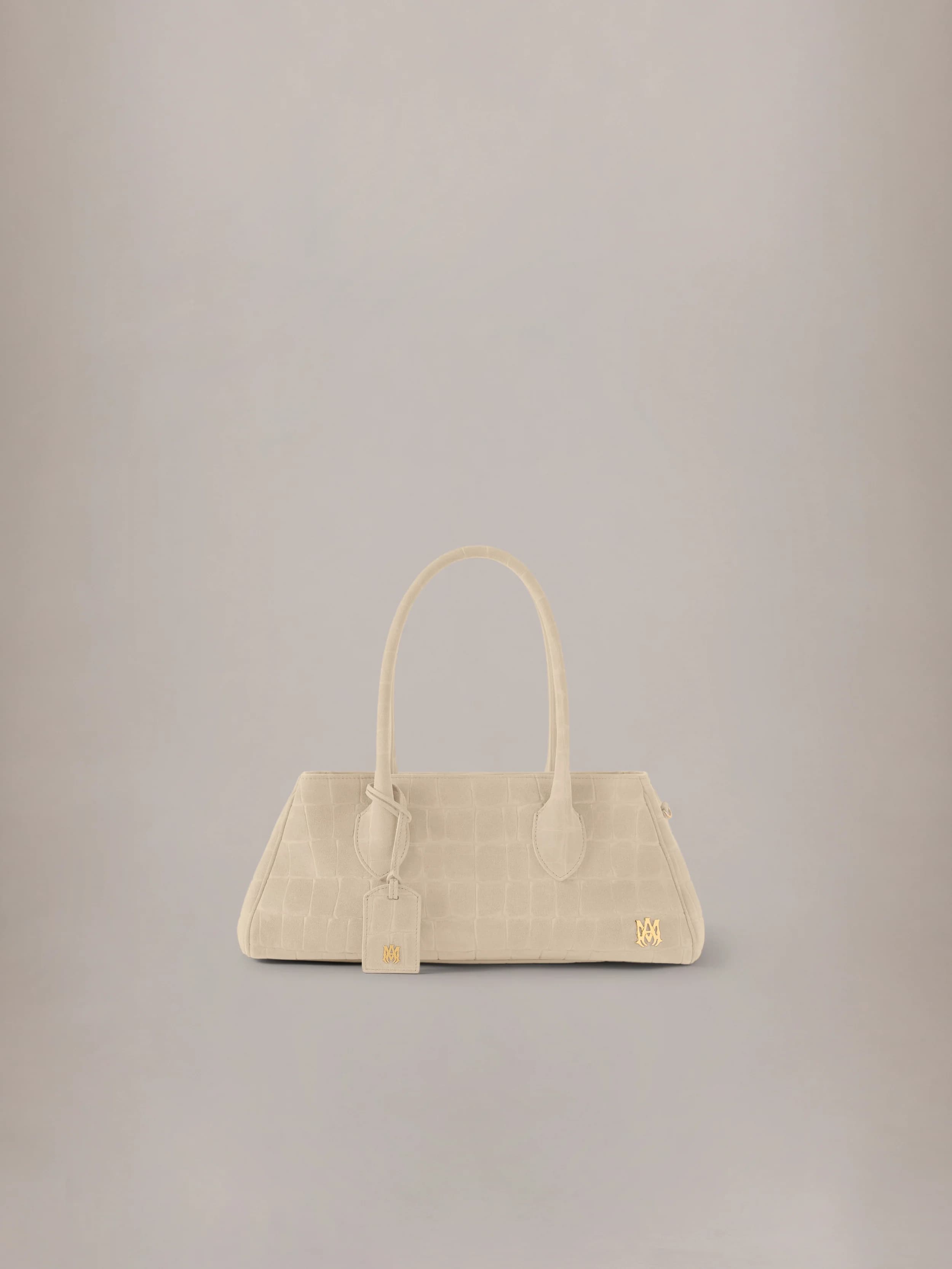 WOMEN - WOMEN'S SUEDE CROC HONEY 40 SHOULDER - Taupe by Amiri