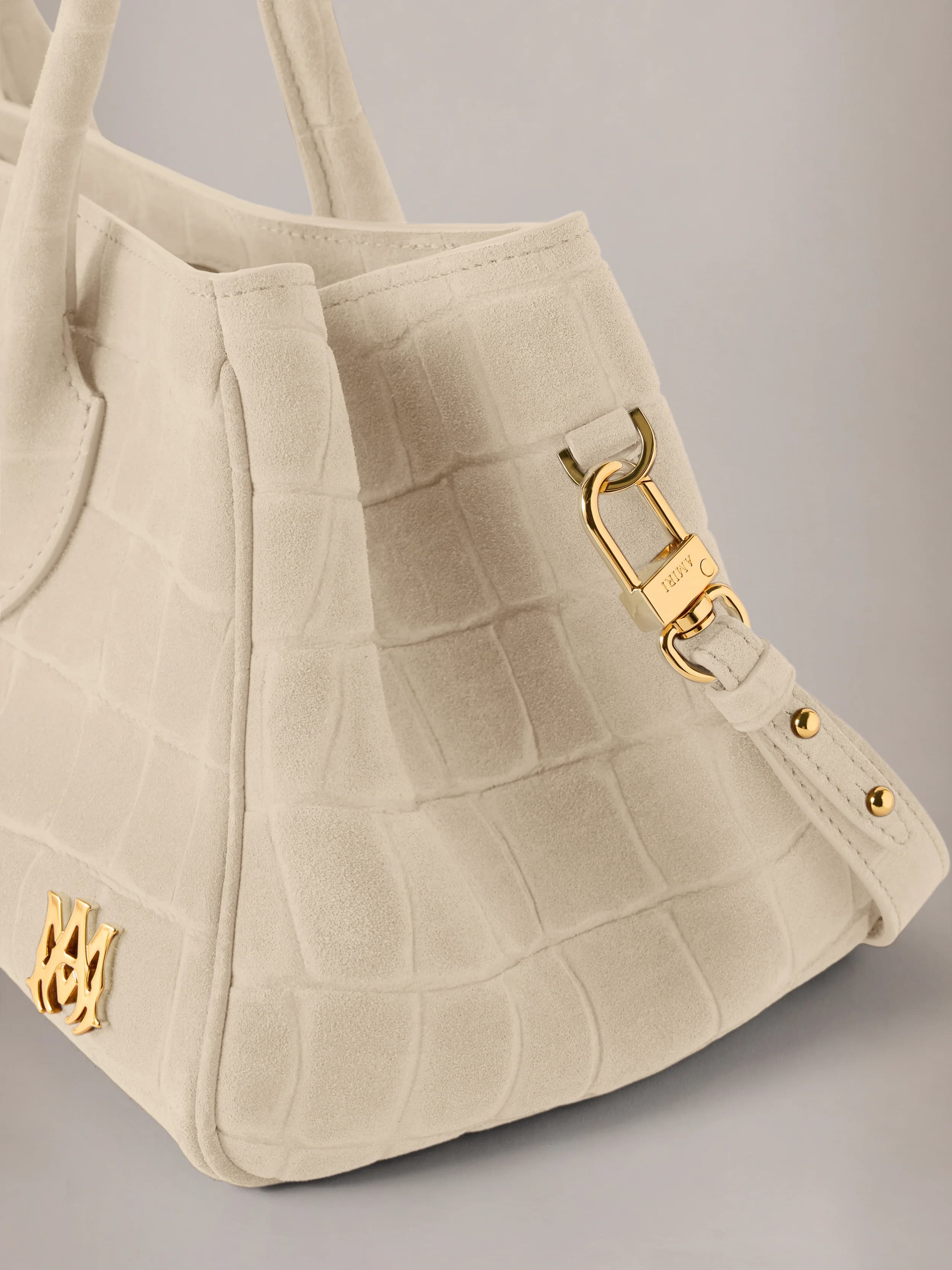 WOMEN - WOMEN'S SUEDE CROC HONEY 40 SHOULDER - Taupe 4